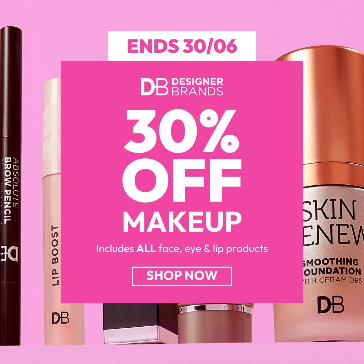 Designer Brands Cosmetics Facebook ad
