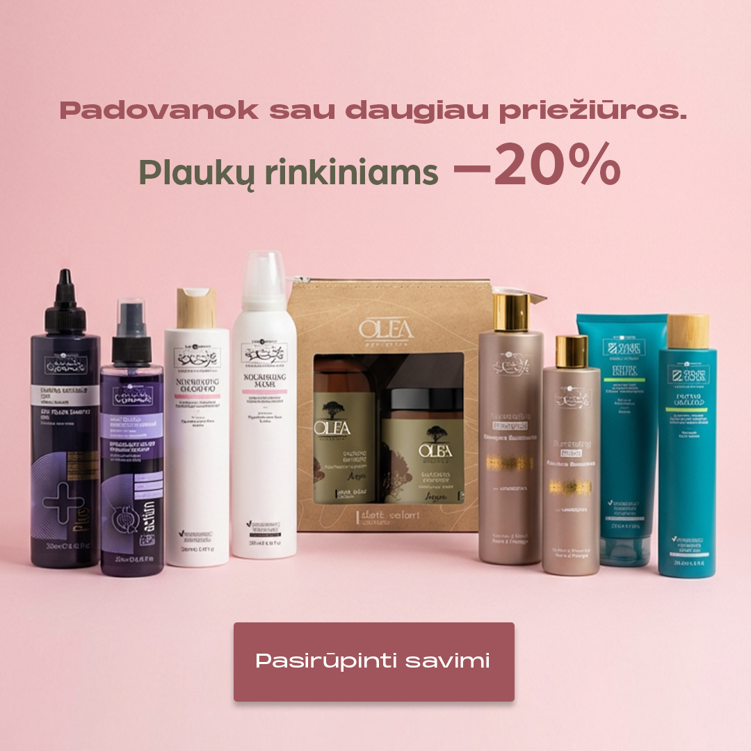 INGA Hairstyle Facebook ad: -20 % visiems rinkiniams Nepraleisk progos