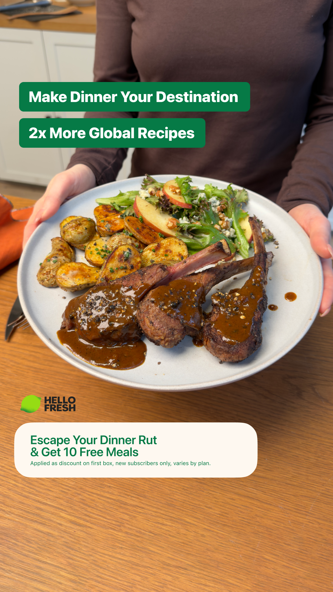 HelloFresh Facebook ad