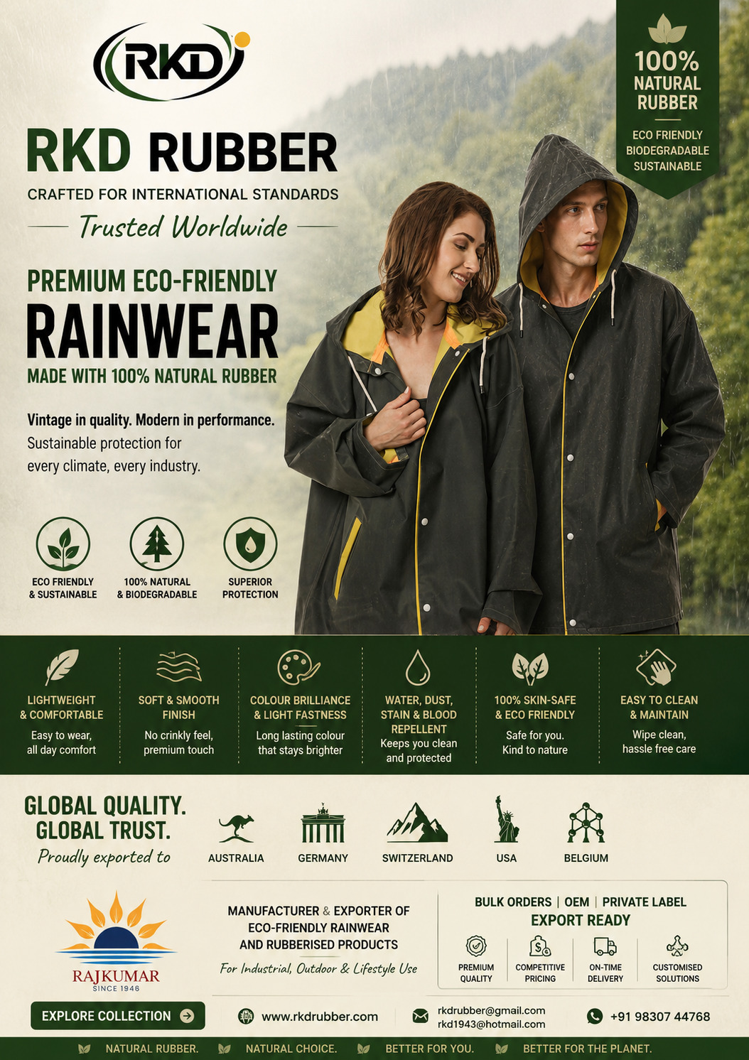 RKD Rubber Rainwears Facebook ad: Collections - Rajkumar Dyeing & Printing Works Private…