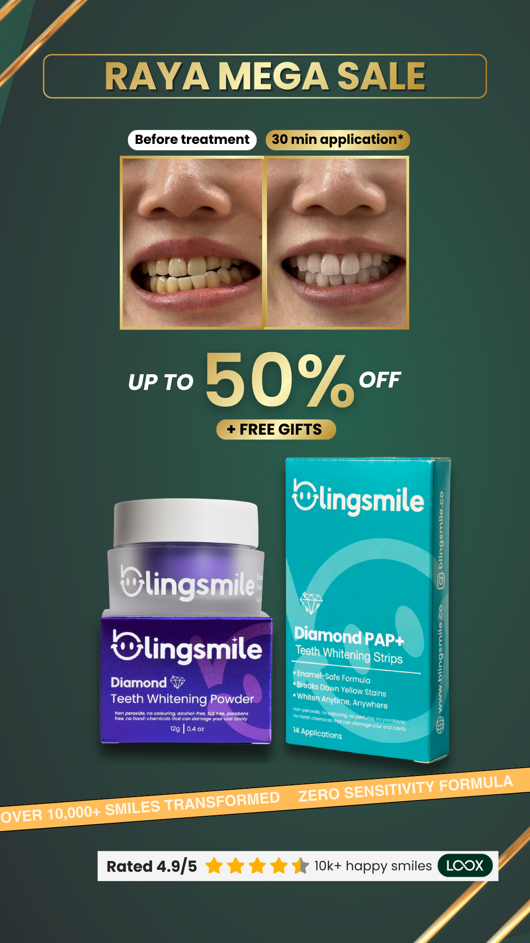 BlingSmile Facebook ad from Mar 18, 2026