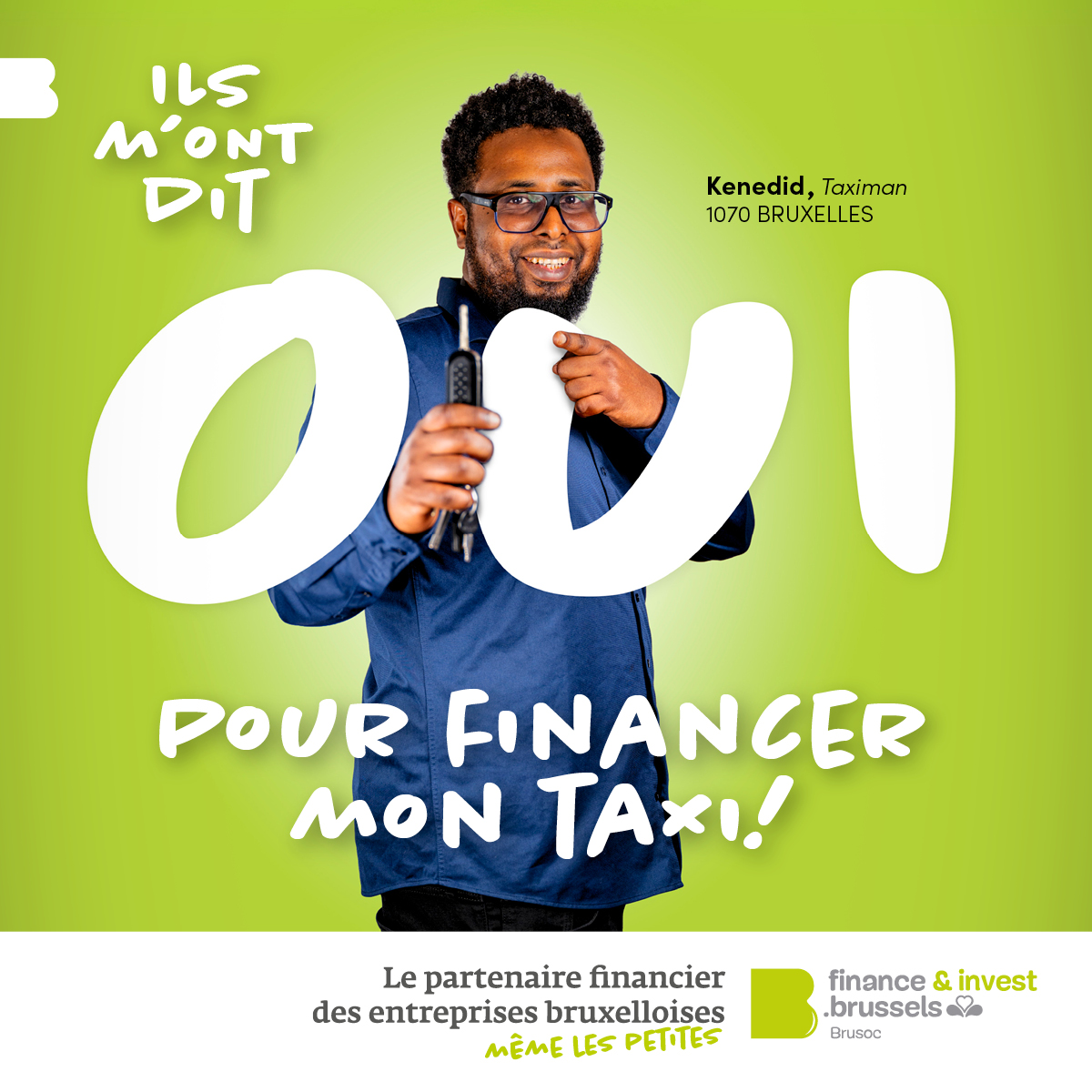 finance&invest.brussels Facebook ad: Ils avaient un projet.