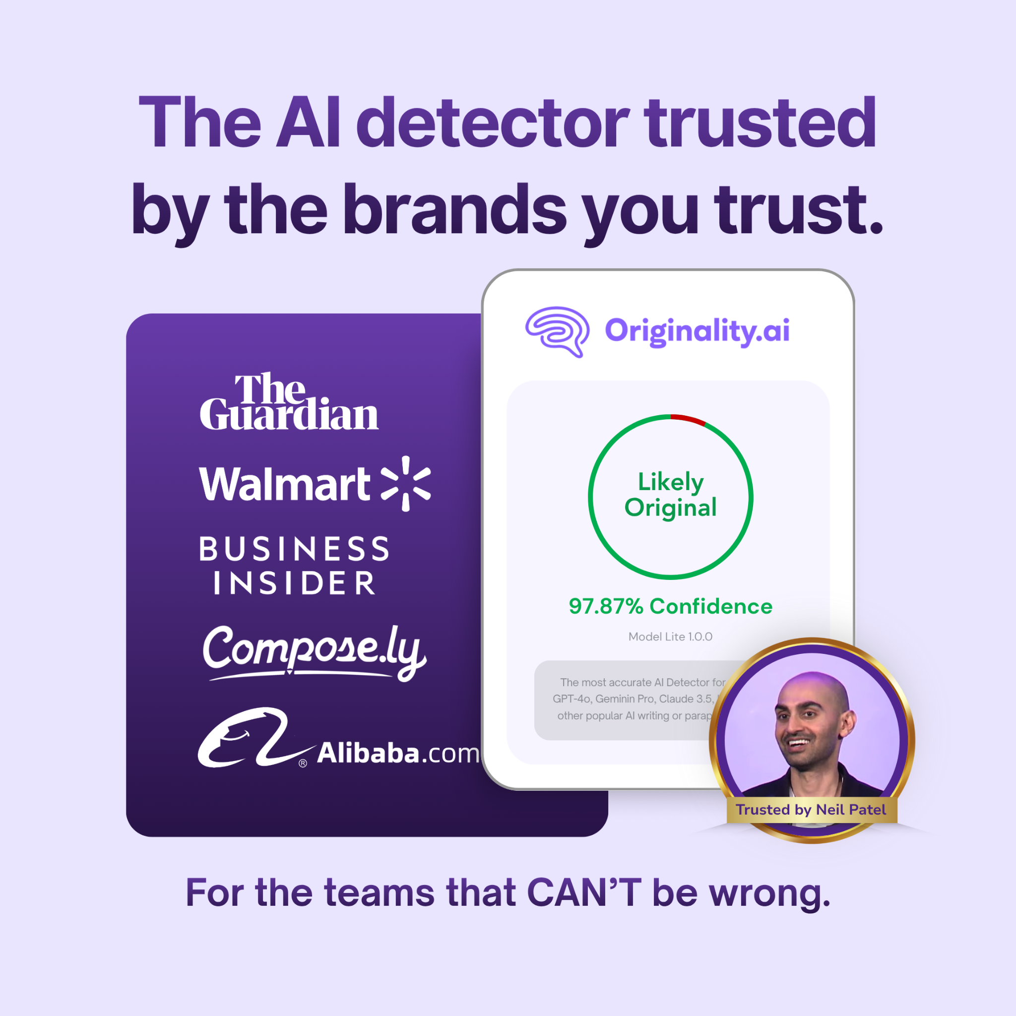 Originality.AI - AI Detection and Plagiarism Checking Facebook ad
