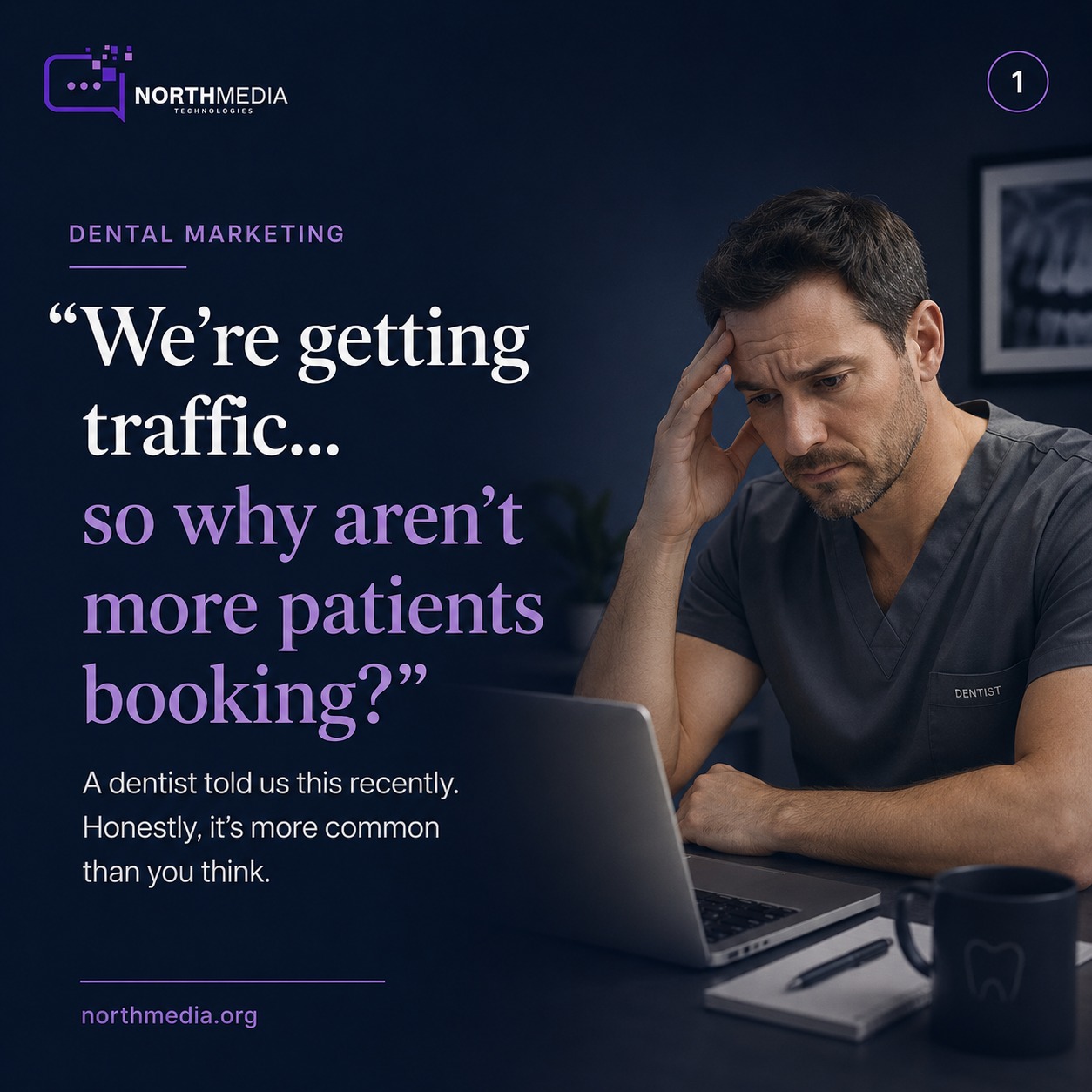North Media Facebook ad: Dental Marketing that Works