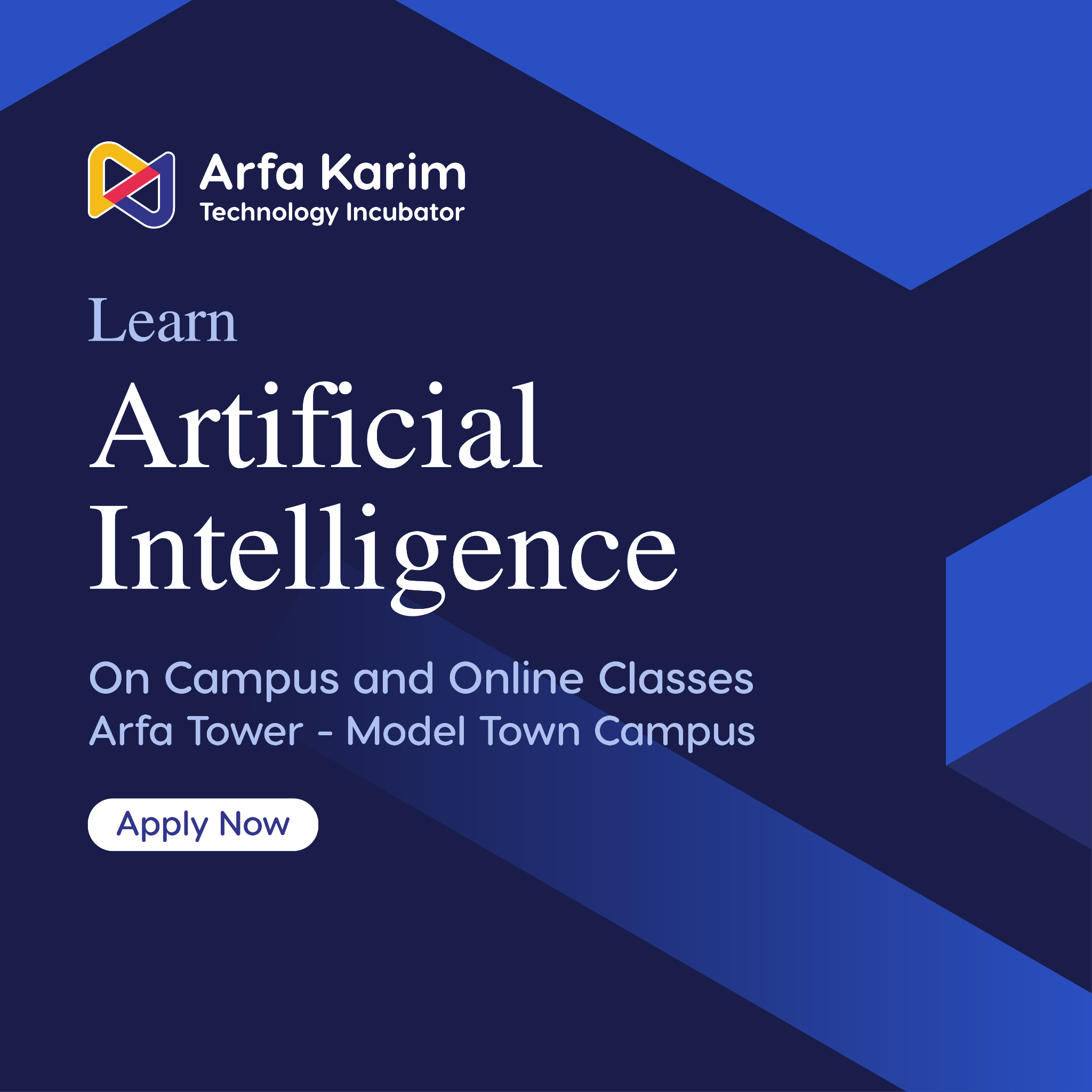 Arfa Karim Technology Incubator Facebook ad