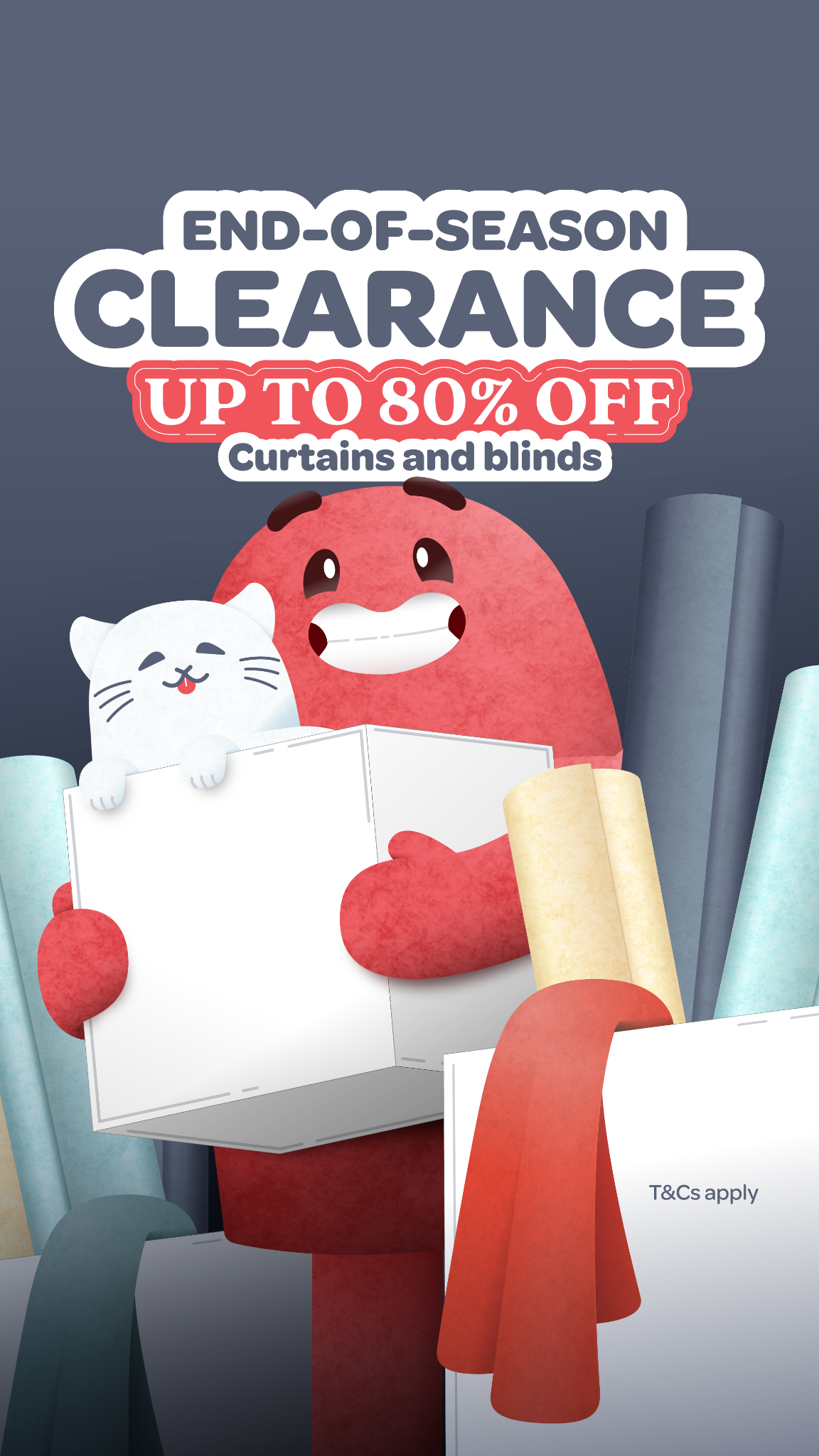 Bargain Blinds & Curtains Facebook ad