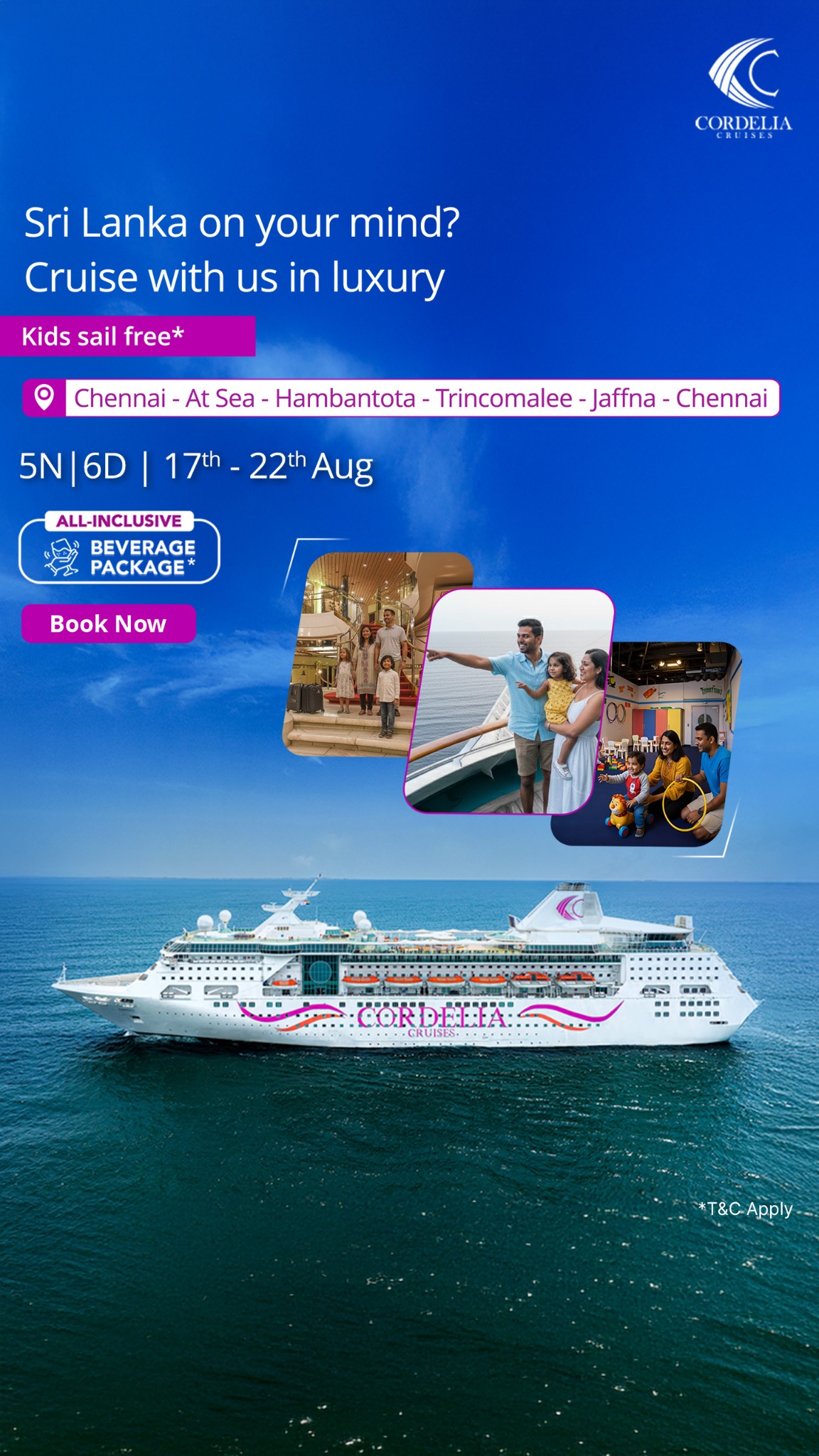 Cordelia Cruises Facebook ad