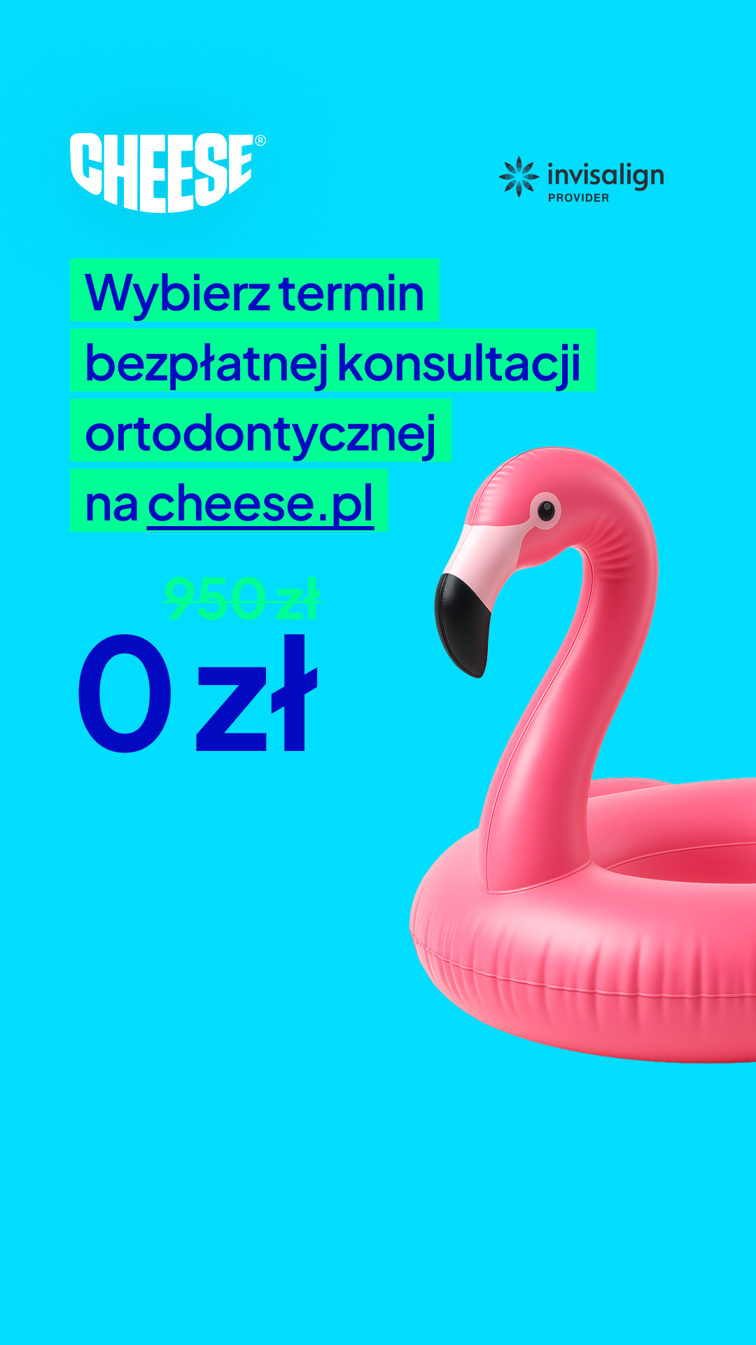 Cheese Ortodoncja Przyszłości Facebook ad