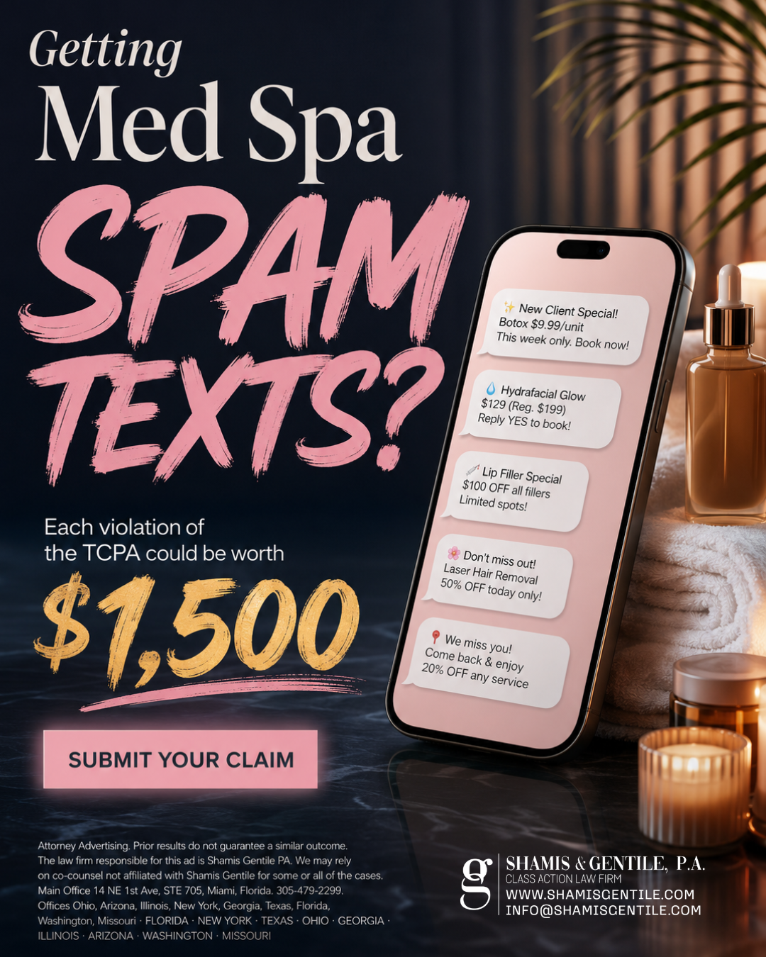 Shamis & Gentile, P.A. Facebook ad