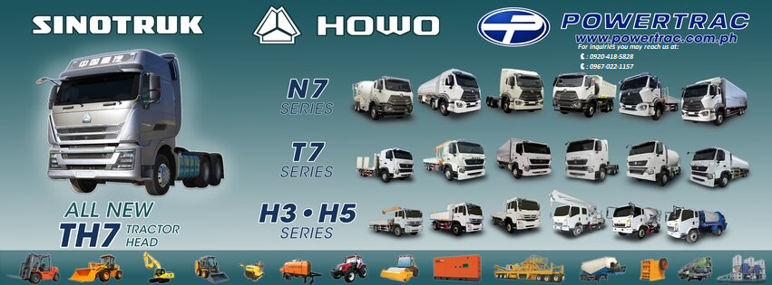 Powertrac Sales Office Caloocan Facebook ad: BUILDING THE NATION, OVER ONE SOLID FOUNDATION