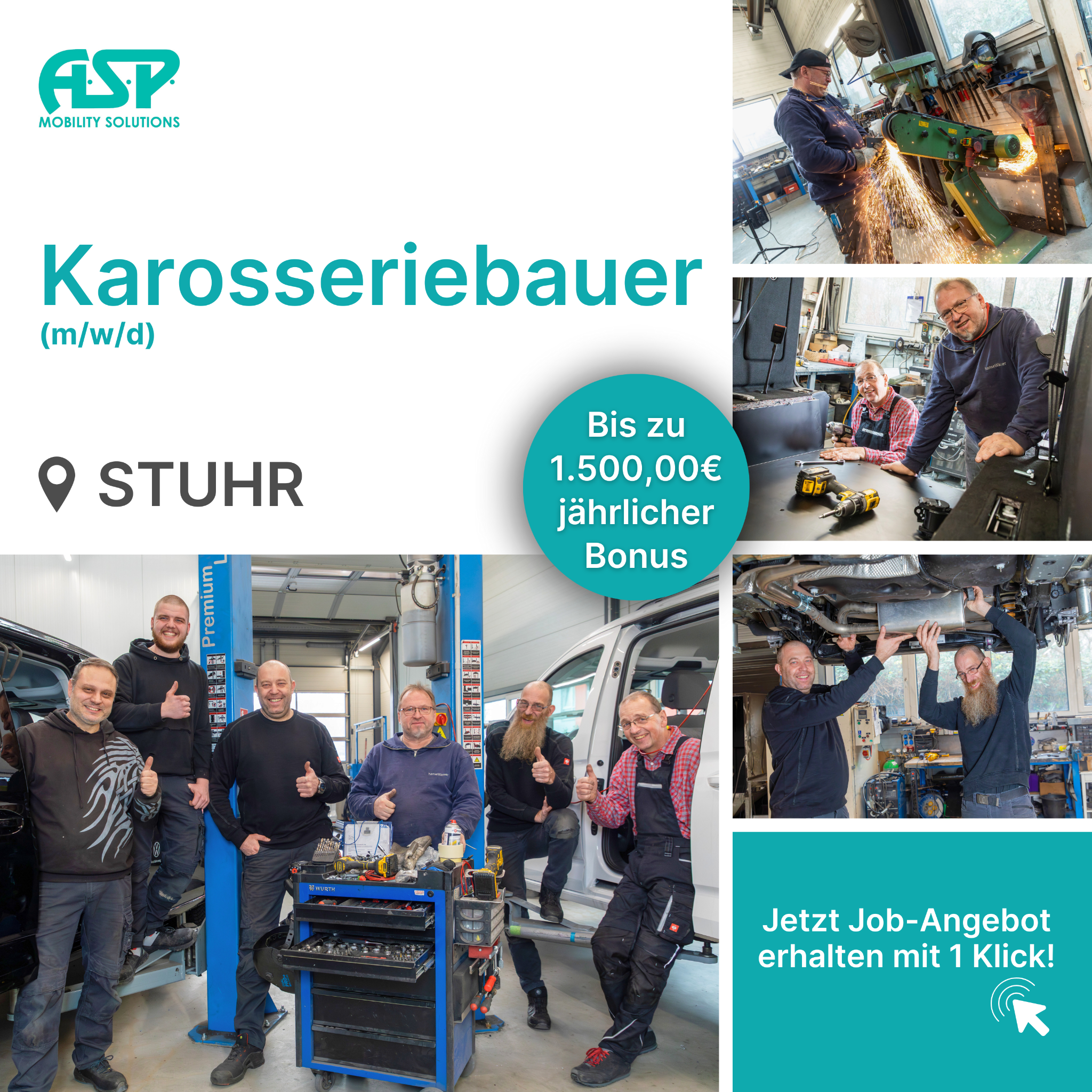 Candidate Flow KFZ-Karriere Facebook ad: Du möchtest ein unwiderstehliches Job-Angebot?