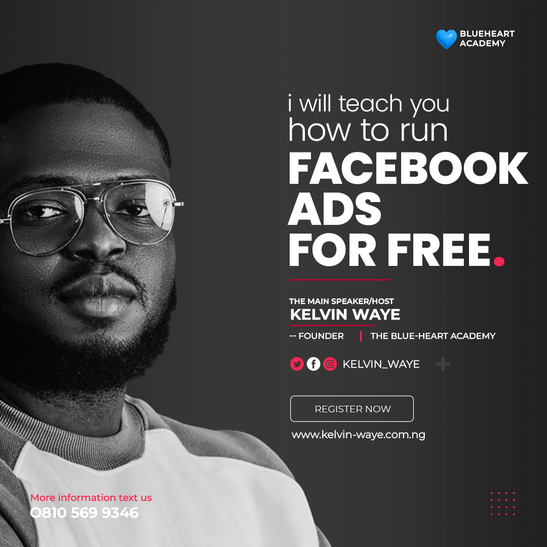 Blue-heart Advertising Academy Facebook ad: LEARN THE ONE SKILL THAT MATTERS NOW! LEARN FB ADVERTISING…