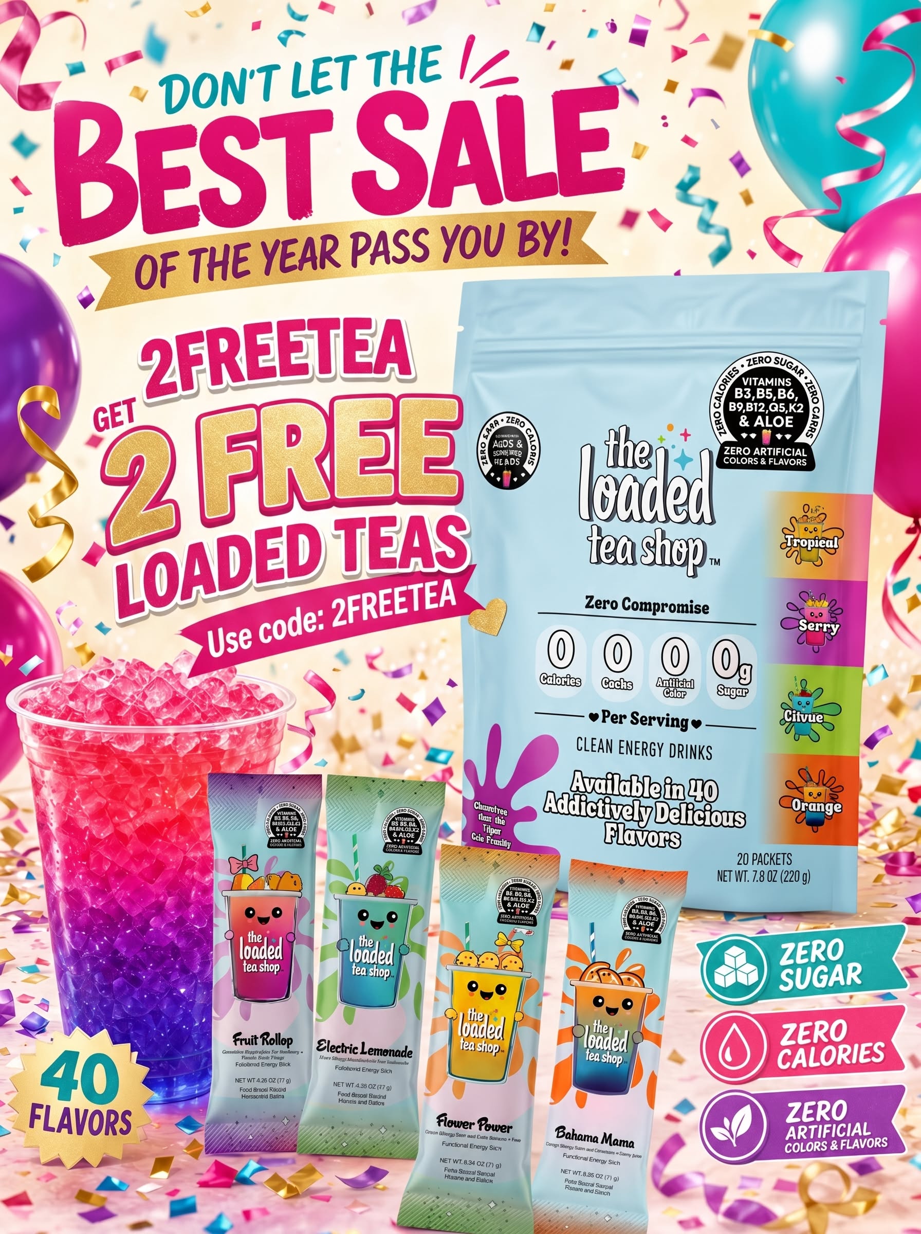 The Loaded Tea Shop Facebook ad
