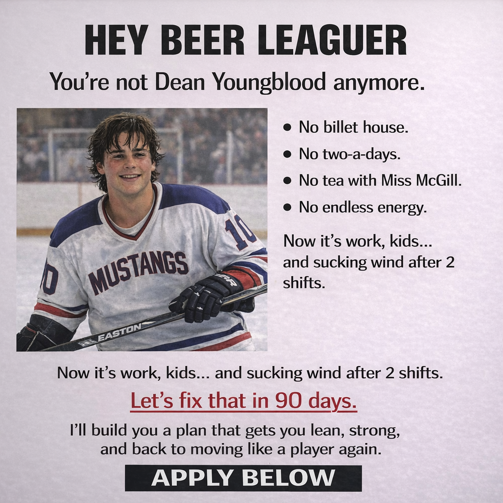 Marty Strength Hockey Facebook ad from May 30, 2026
