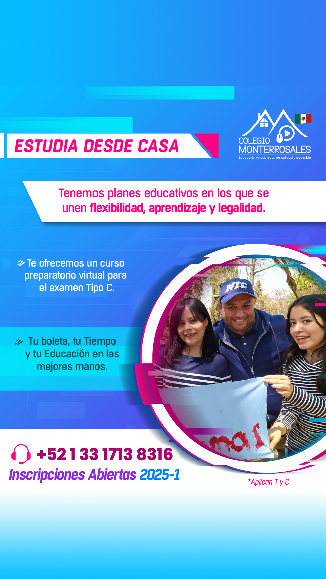 Colegio Monterrosales HomeSchool México Facebook ad from Oct 18, 2024