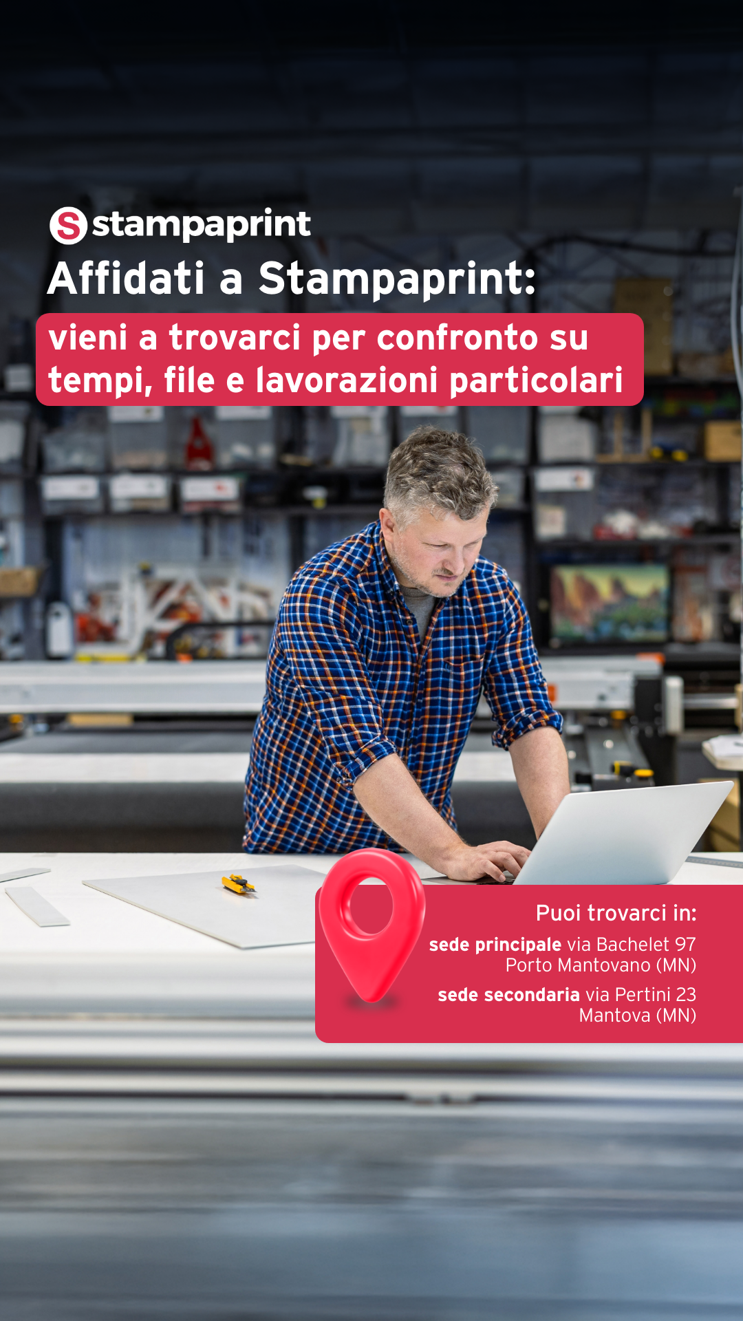 Stampaprint Facebook ad: Affidati a Stampaprint: vieni a trovarci per confronto su…