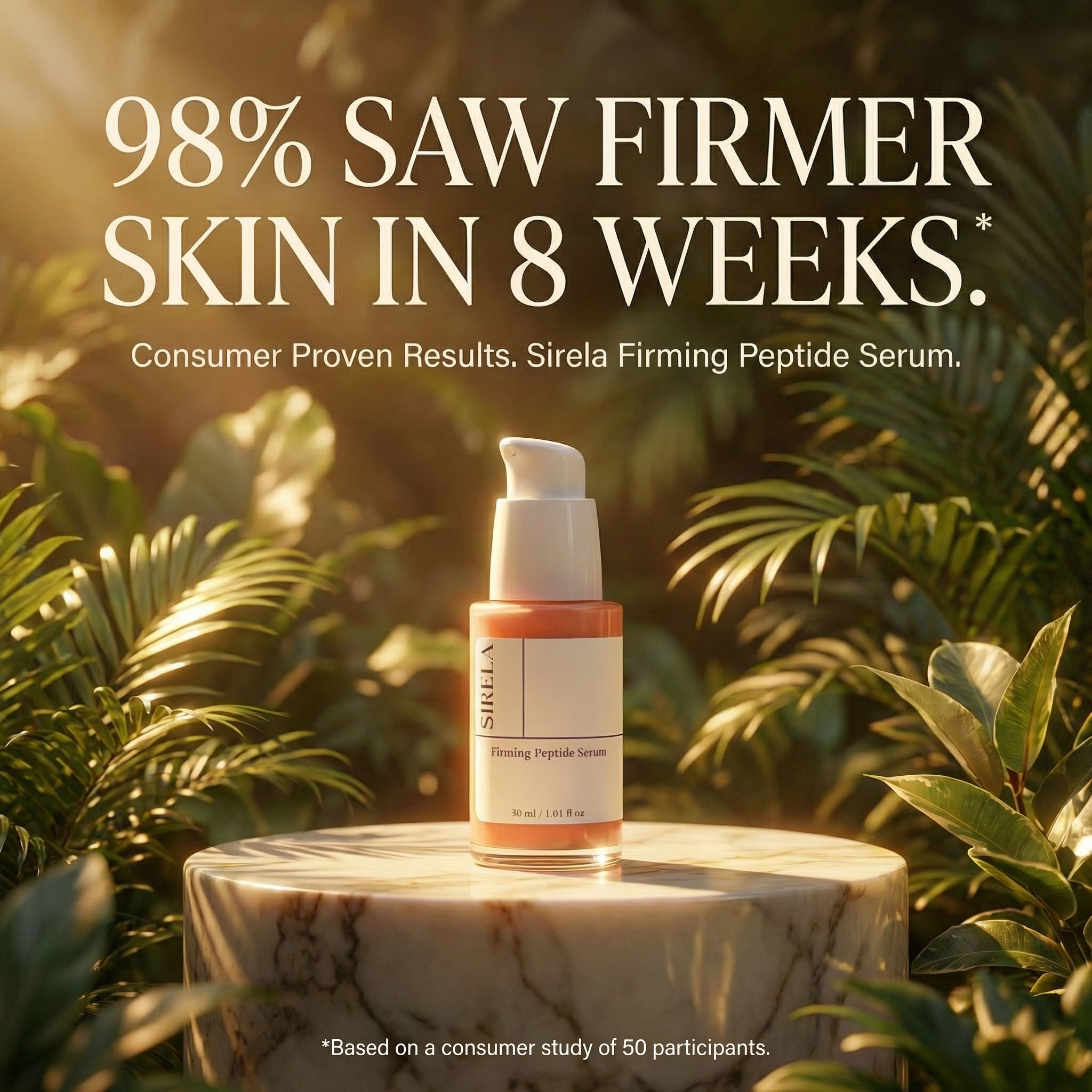 Sirela Skincare Facebook ad: Lock In Your Firmness for $79.