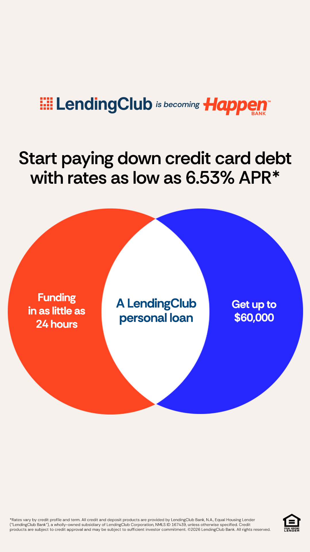 LendingClub Facebook ad