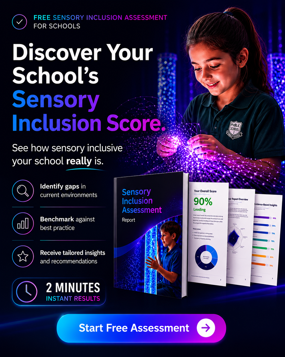 Creative Sensory Spaces Facebook ad: What if the problem isn't the child.?