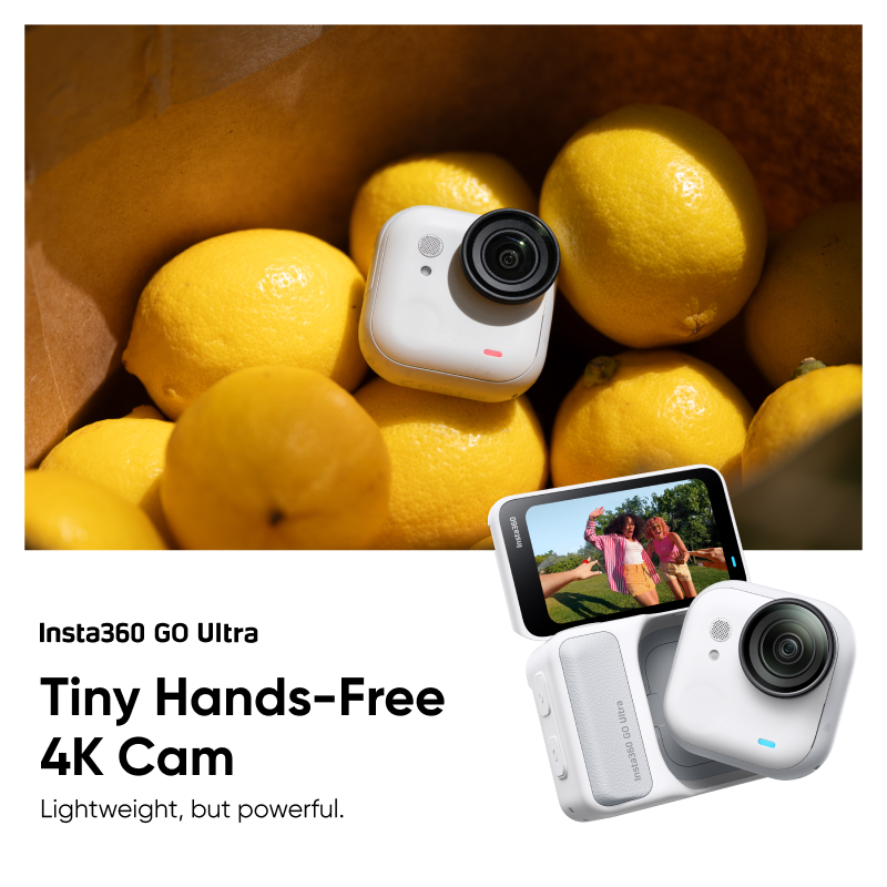 Insta360 Facebook ad: GO Ultra: Tiny, But Mighty