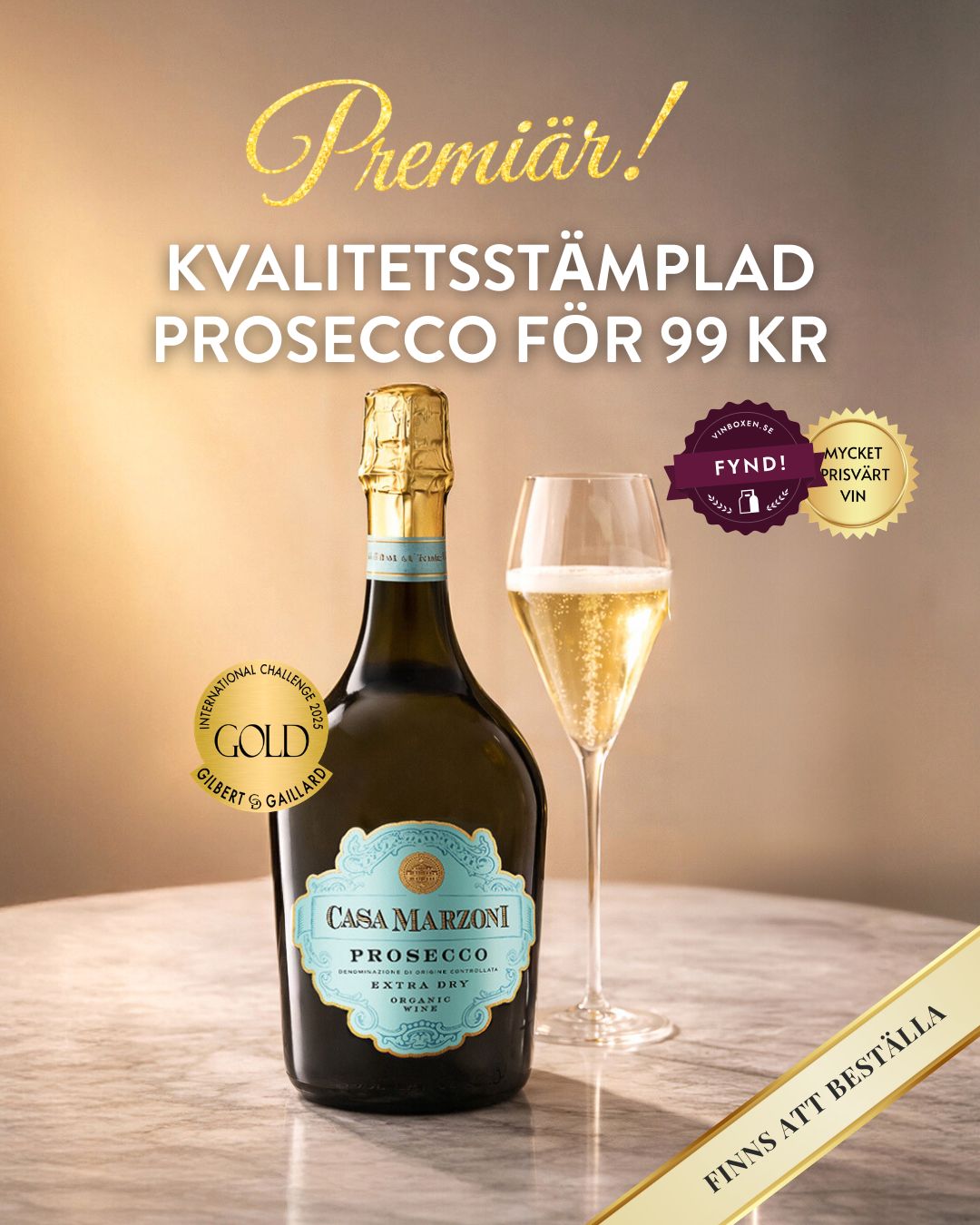 The Wine Team Facebook ad: NYHET - Finns att beställa!