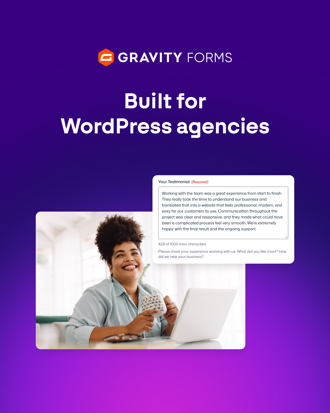 Gravity Forms Facebook ad: Built for client work