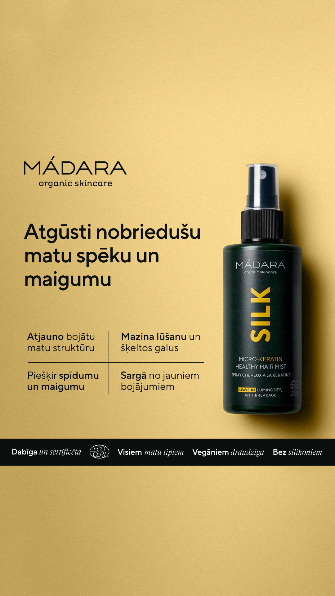 Mádara Organic Skincare Facebook ad