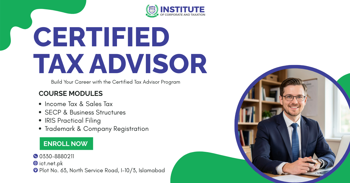 Institute of Corporate and Taxation of Pakistan Facebook ad