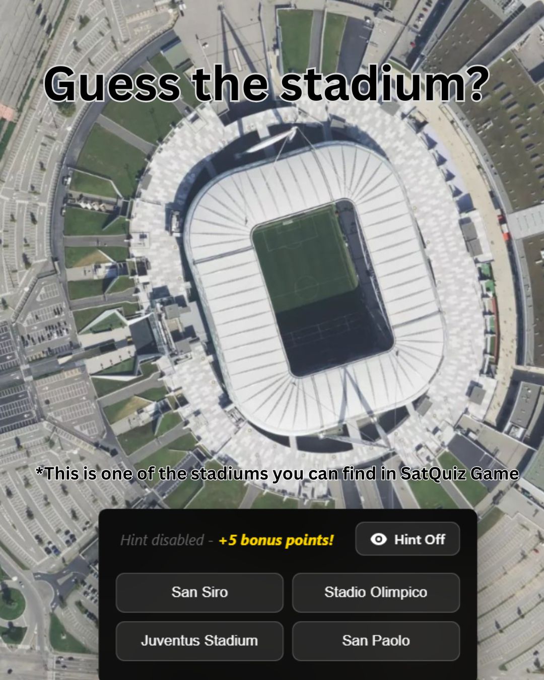 SatQuiz Facebook ad: Play for free