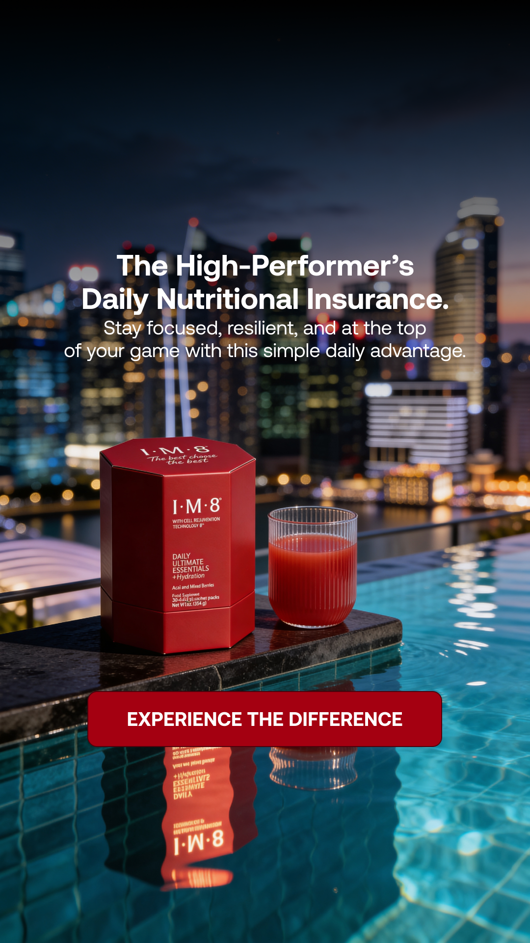 IM8 Facebook ad: Your Supplement Stack, Simplified.