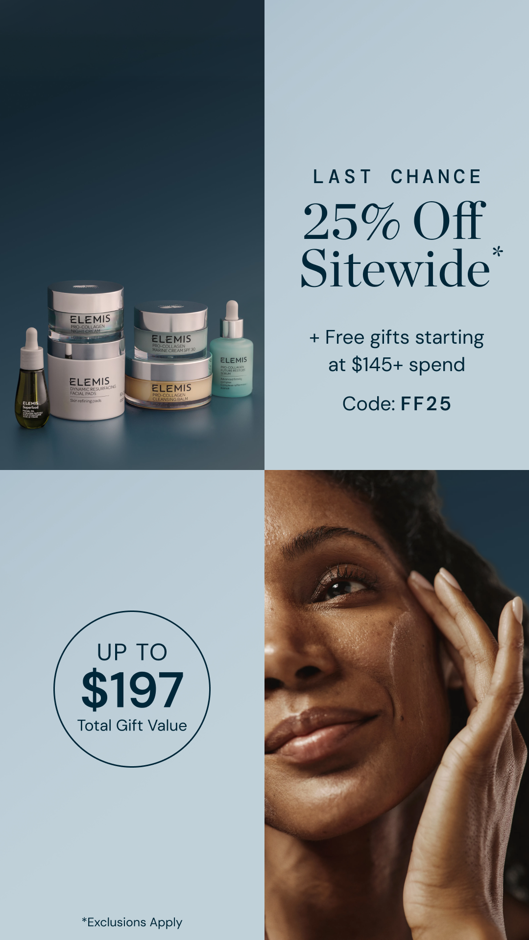 Elemis Facebook ad