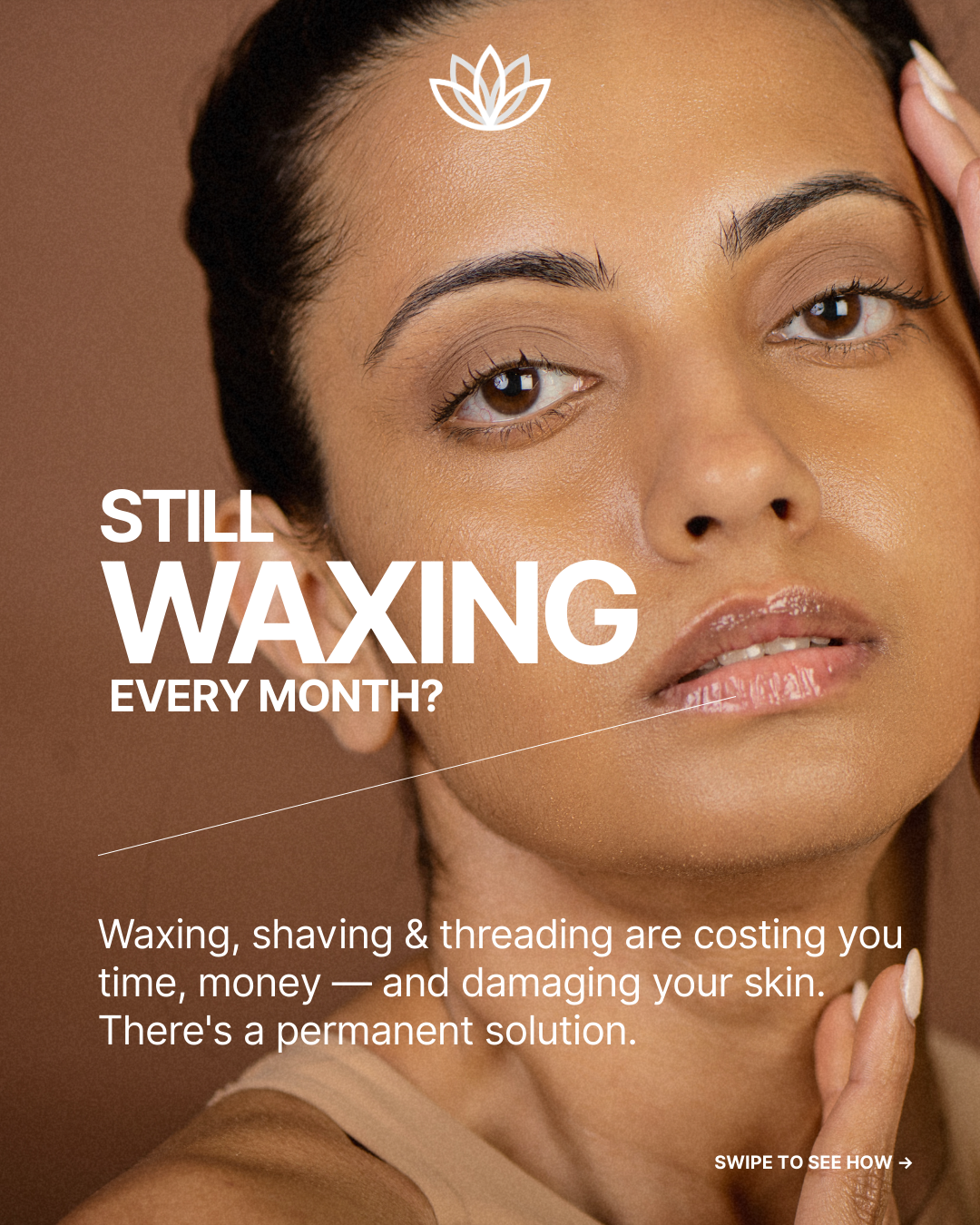 Le Lotus Facebook ad: Waxing is not a solution.