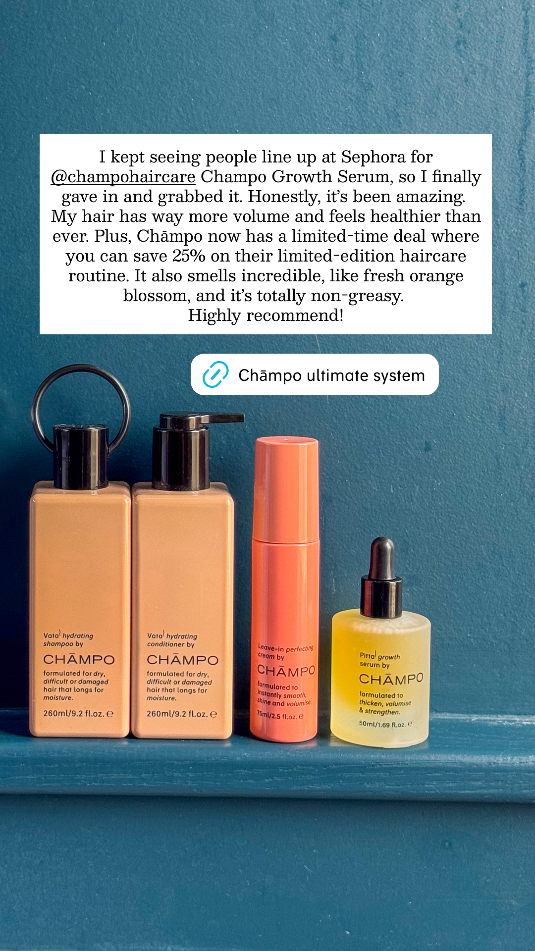 Chāmpo Haircare Facebook ad