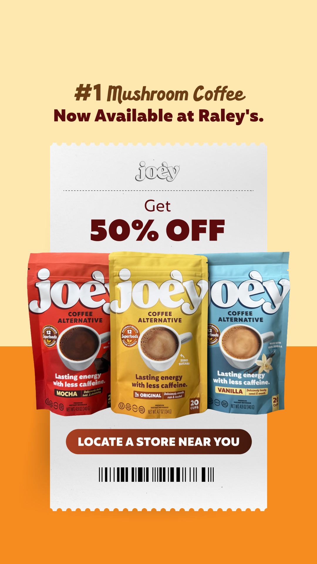 Joe'y Facebook ad