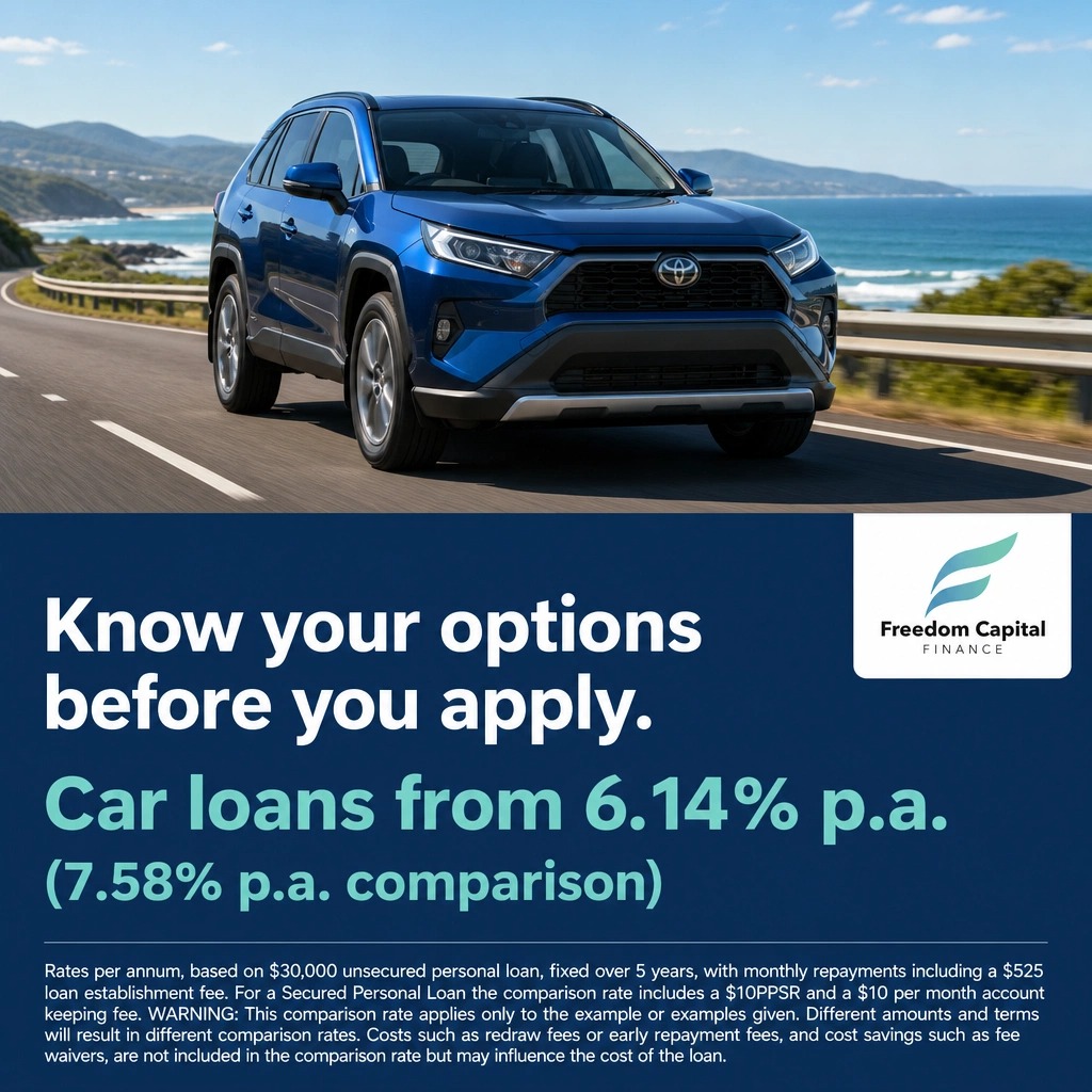 Freedom Capital Finance Australia Facebook ad from Jun 4, 2026