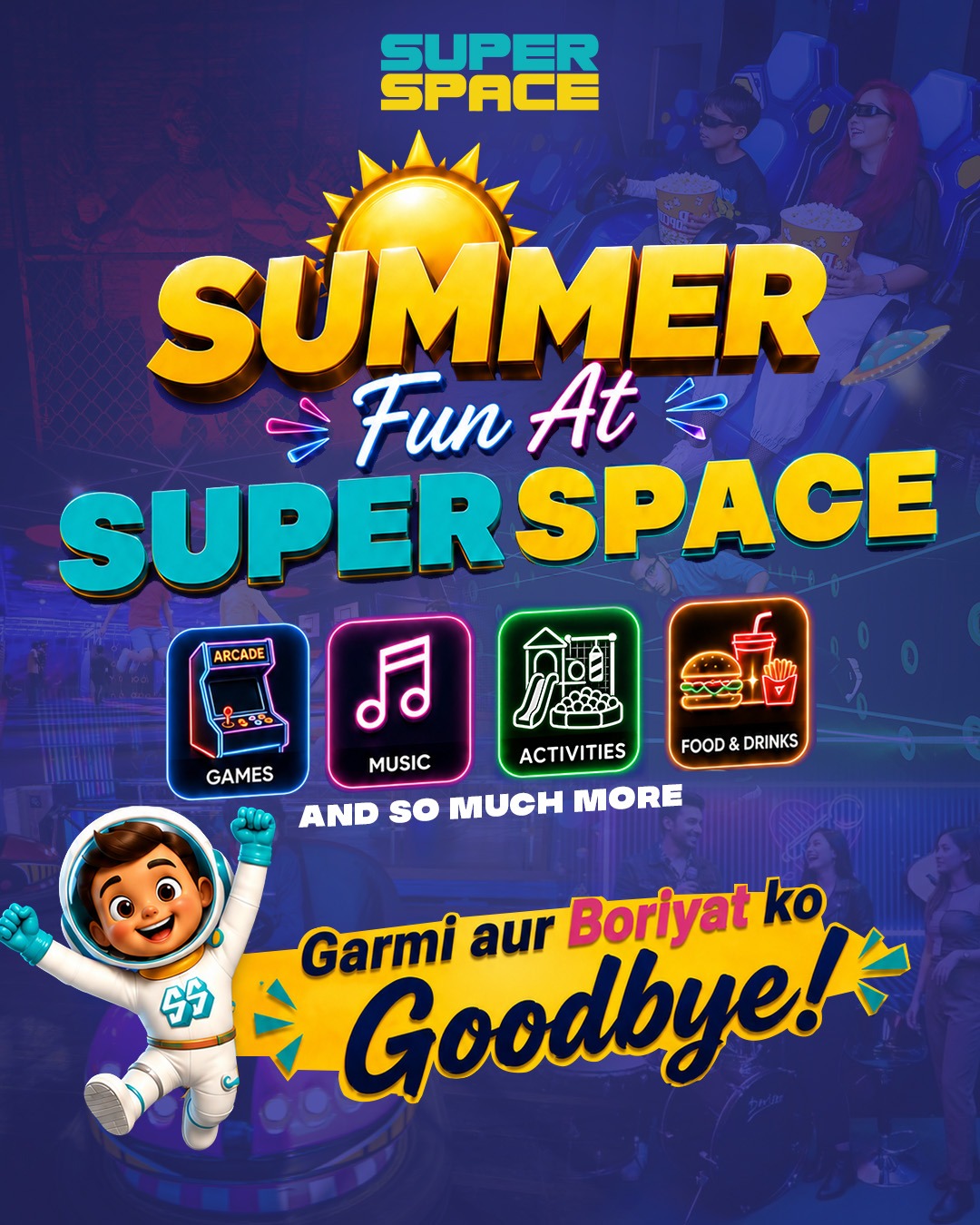 Super Space, Multan Facebook ad: Beat the heat and say goodbye to boredom…