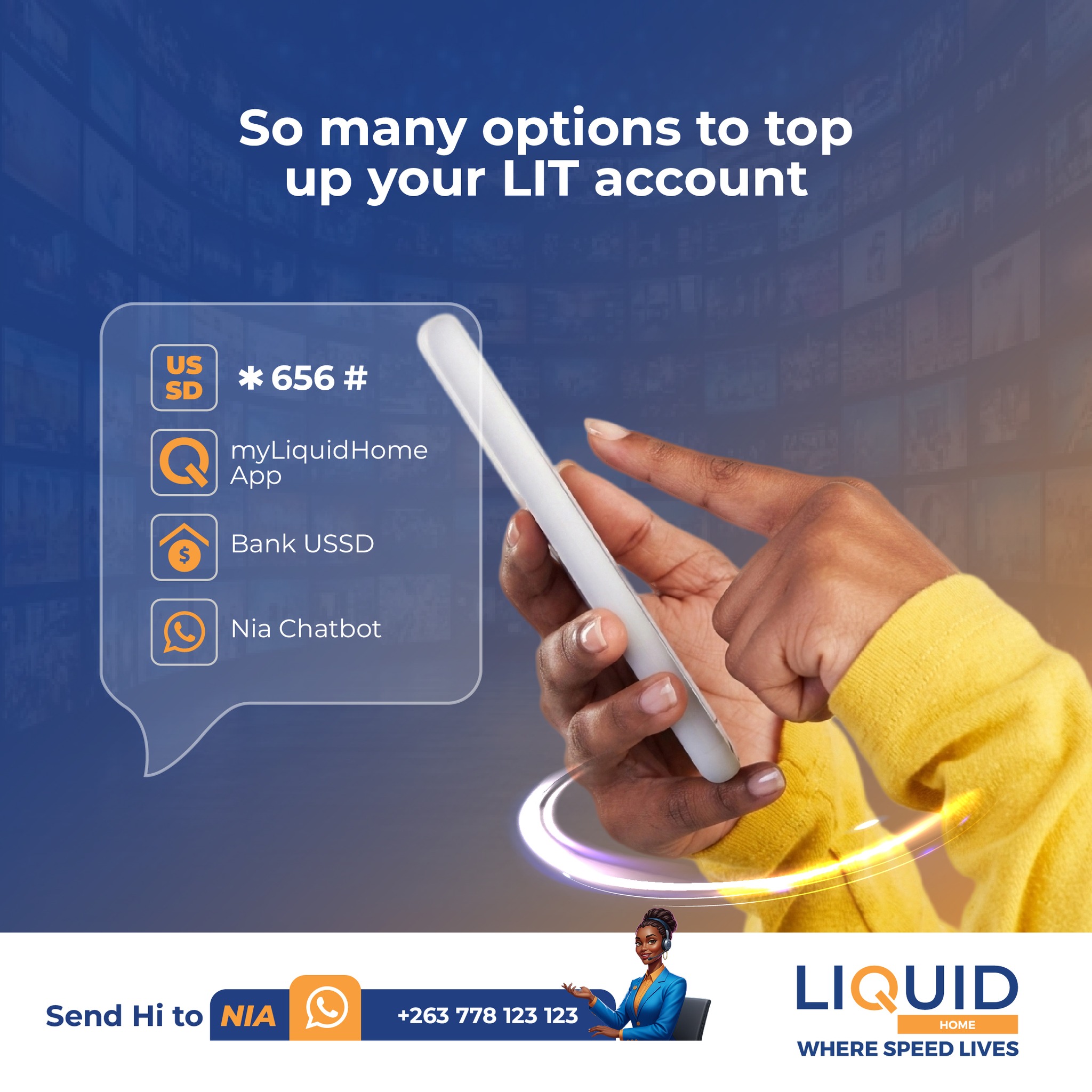 Liquid Home Zimbabwe Facebook ad