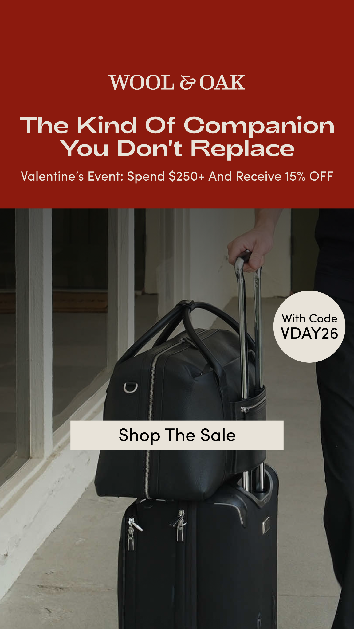 Wool & Oak Facebook ad