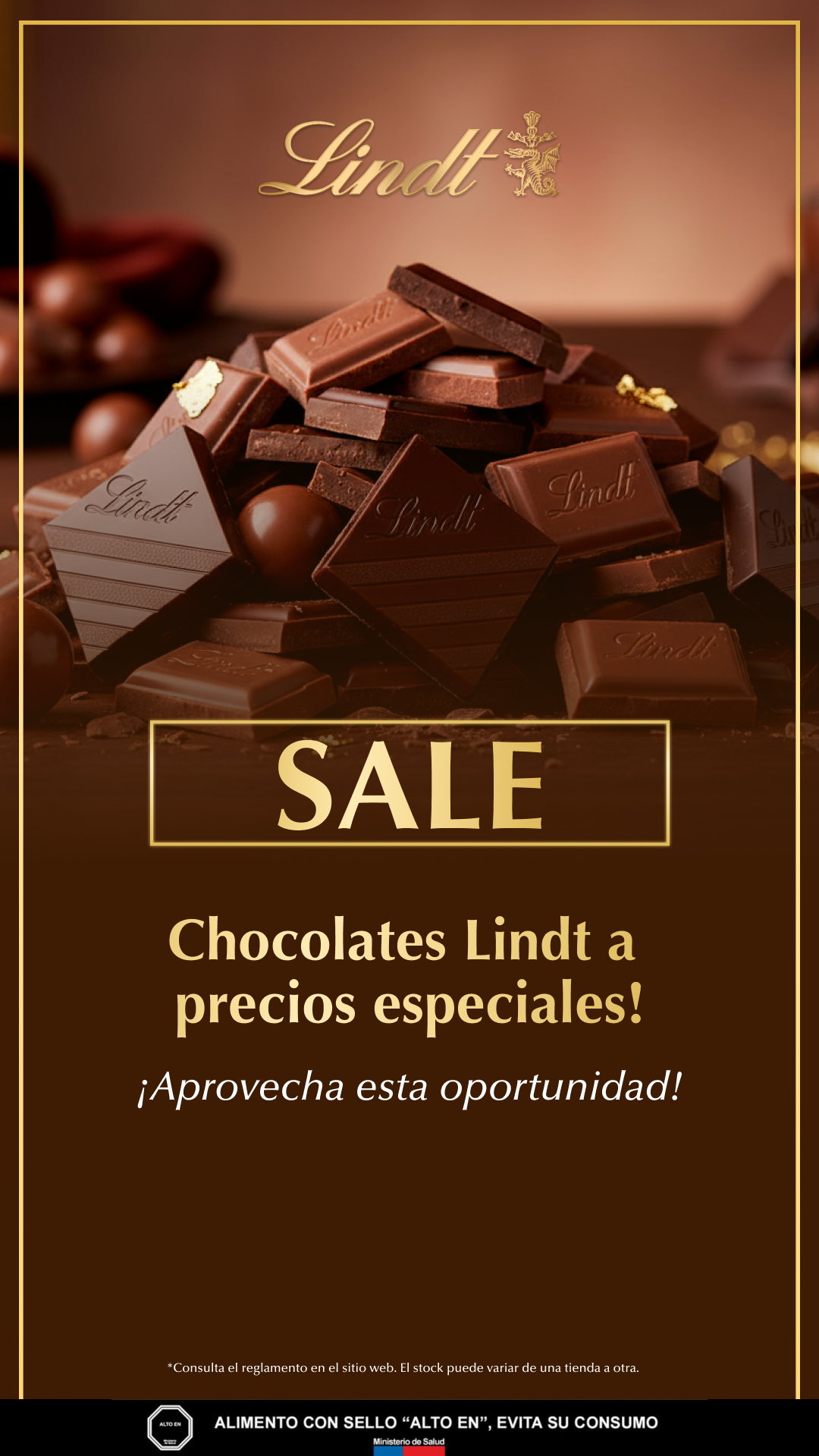Lindt Facebook ad: Sale Lindt