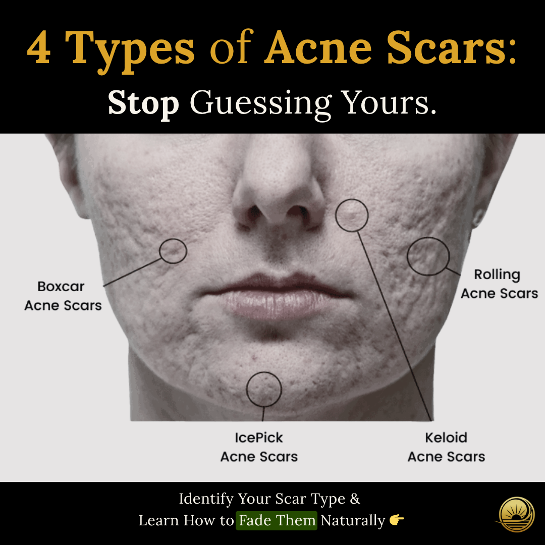Terraura Facebook ad: Stop Guessing: Identify Your Scar Type Now