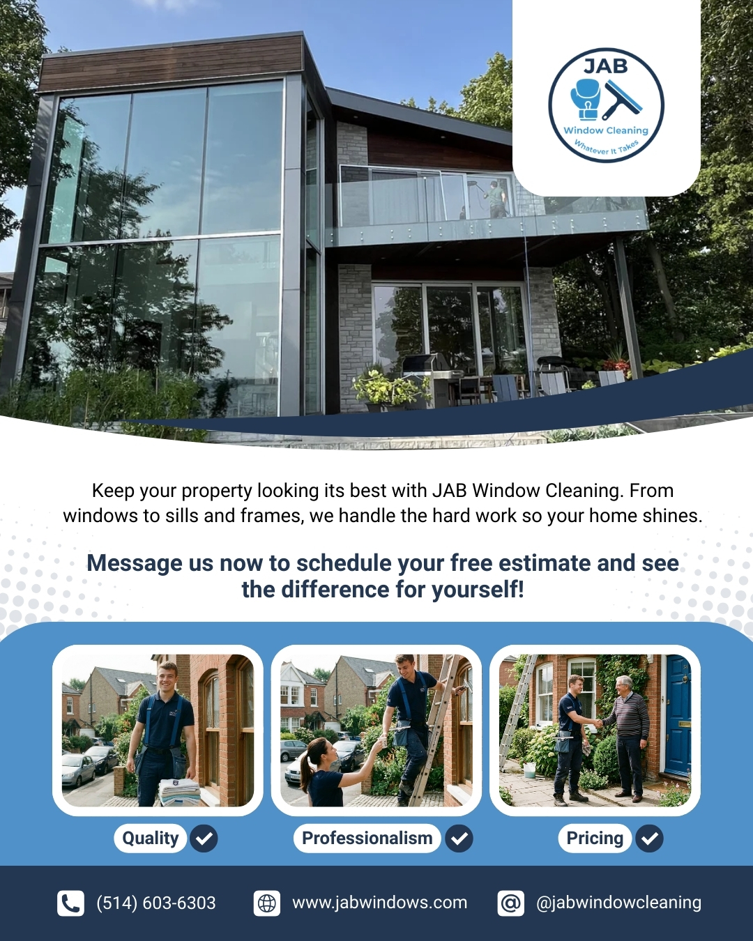 JAB Window Cleaning Facebook ad