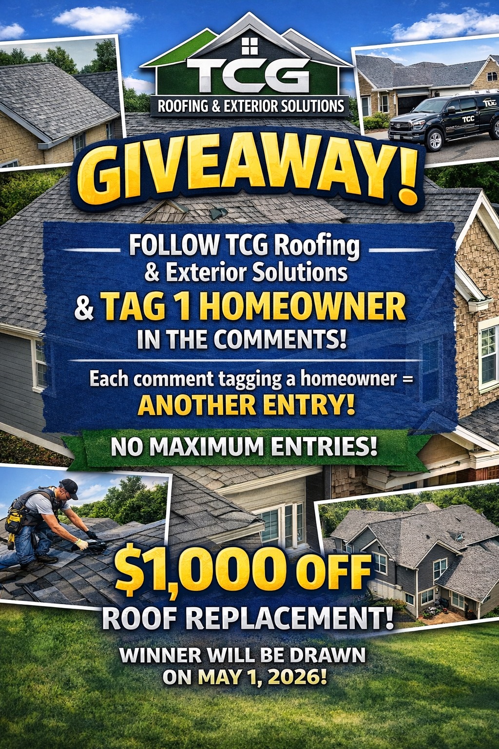 TCG Roofing and Exterior solutions Facebook ad