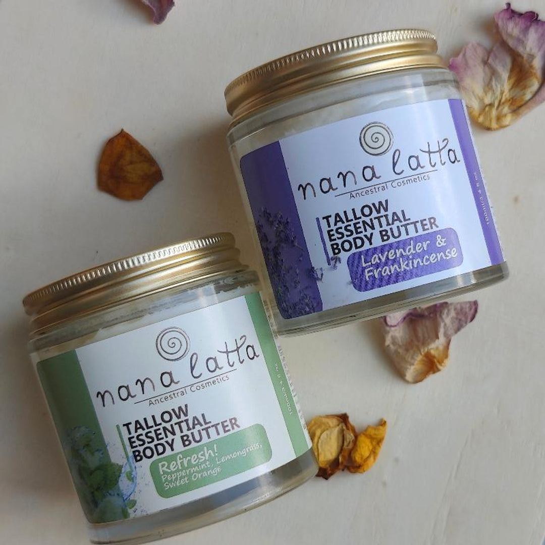 Nana Latta Skincare Facebook ad: Belgische tallow skincare - lokaal & handgemaakt