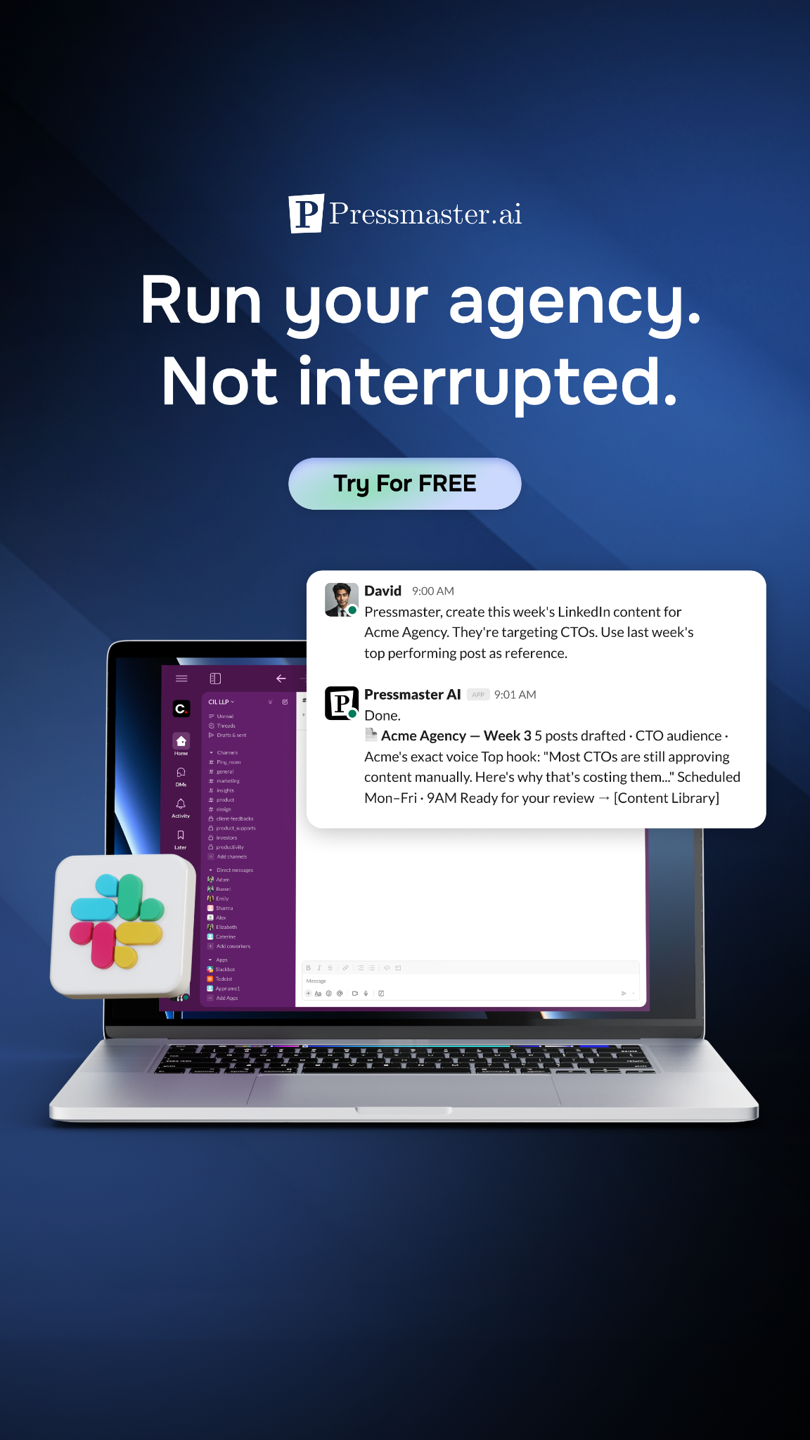 Pressmaster.ai Facebook ad
