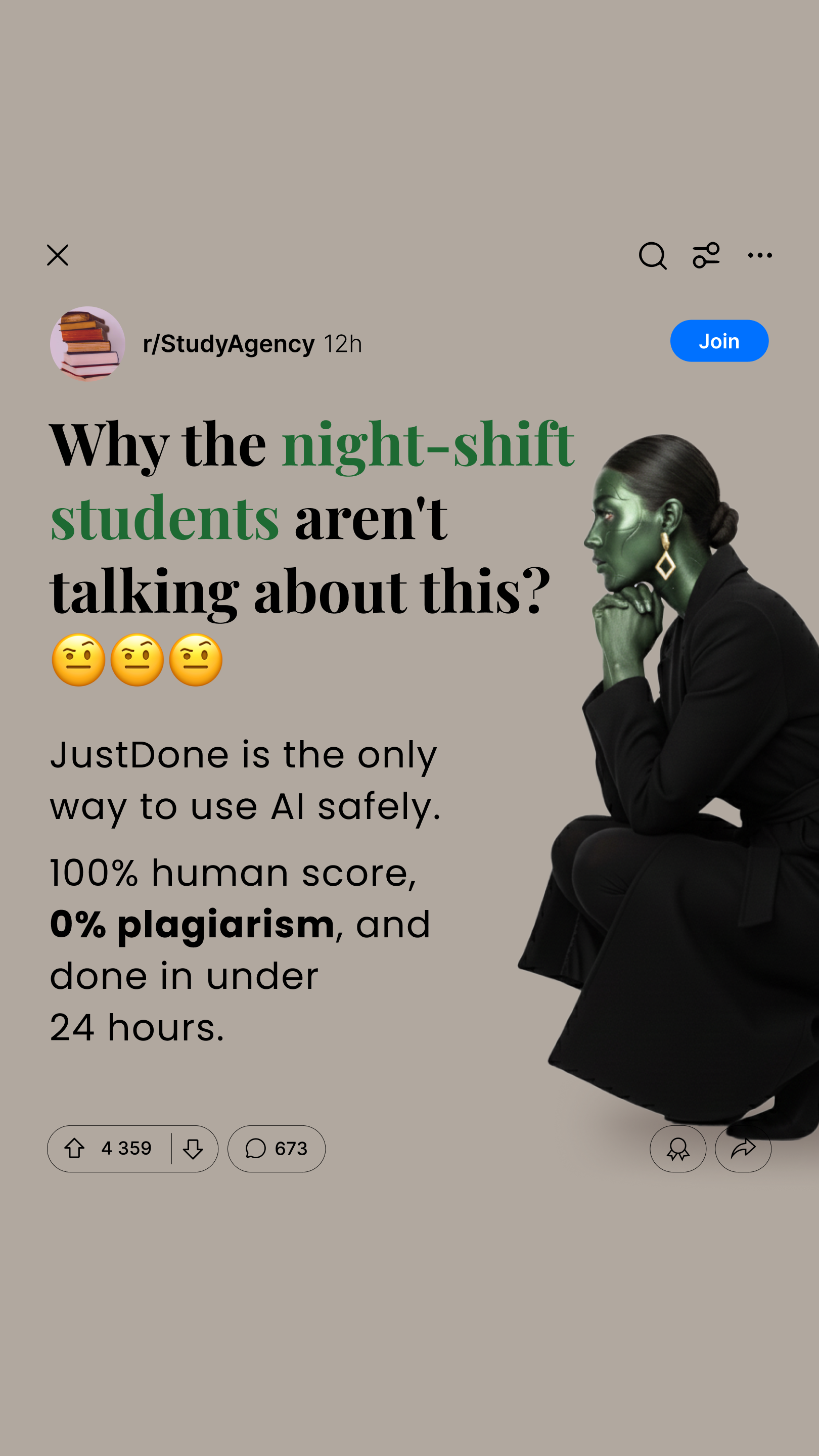JustDone Facebook ad