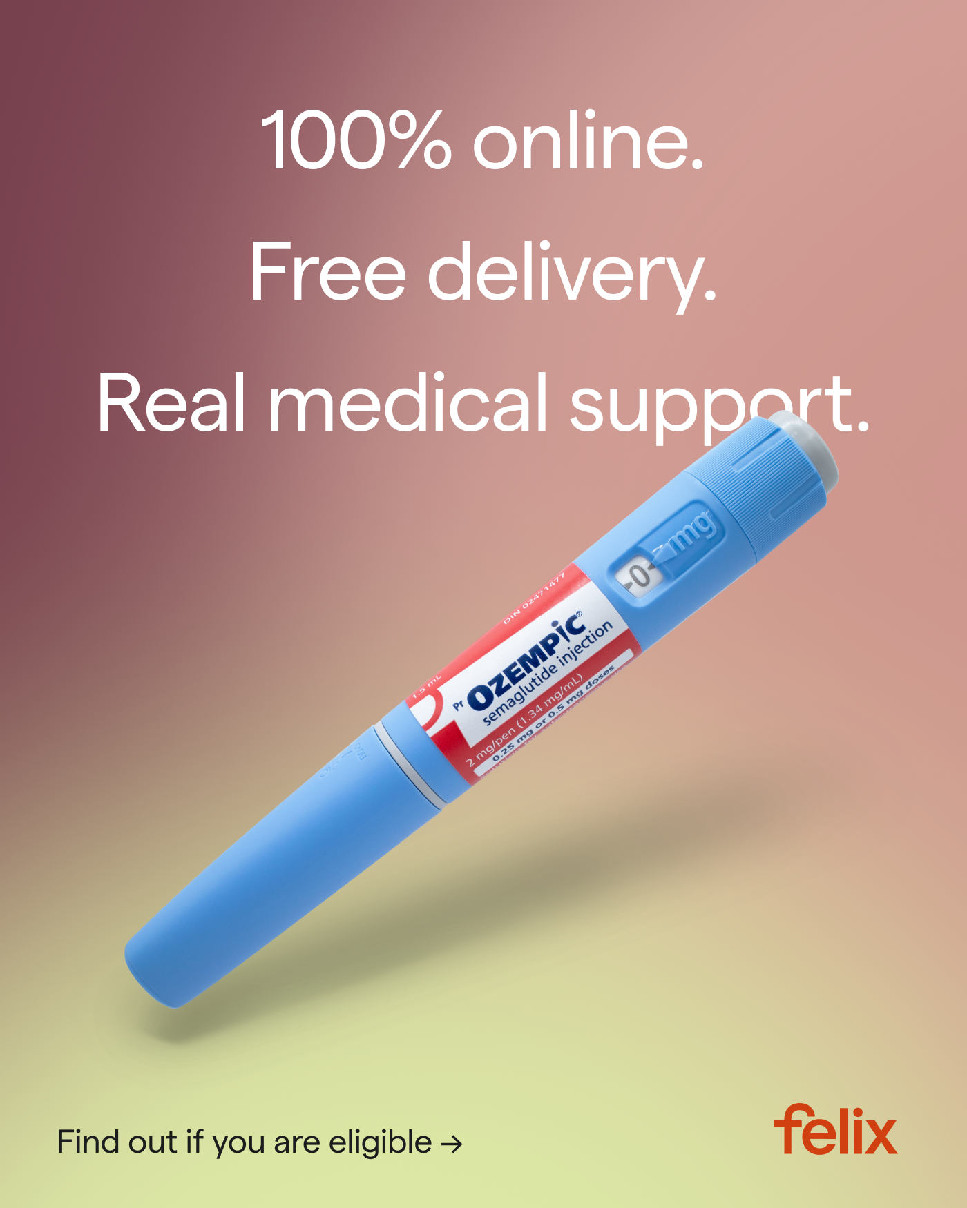 Felix Health Facebook ad