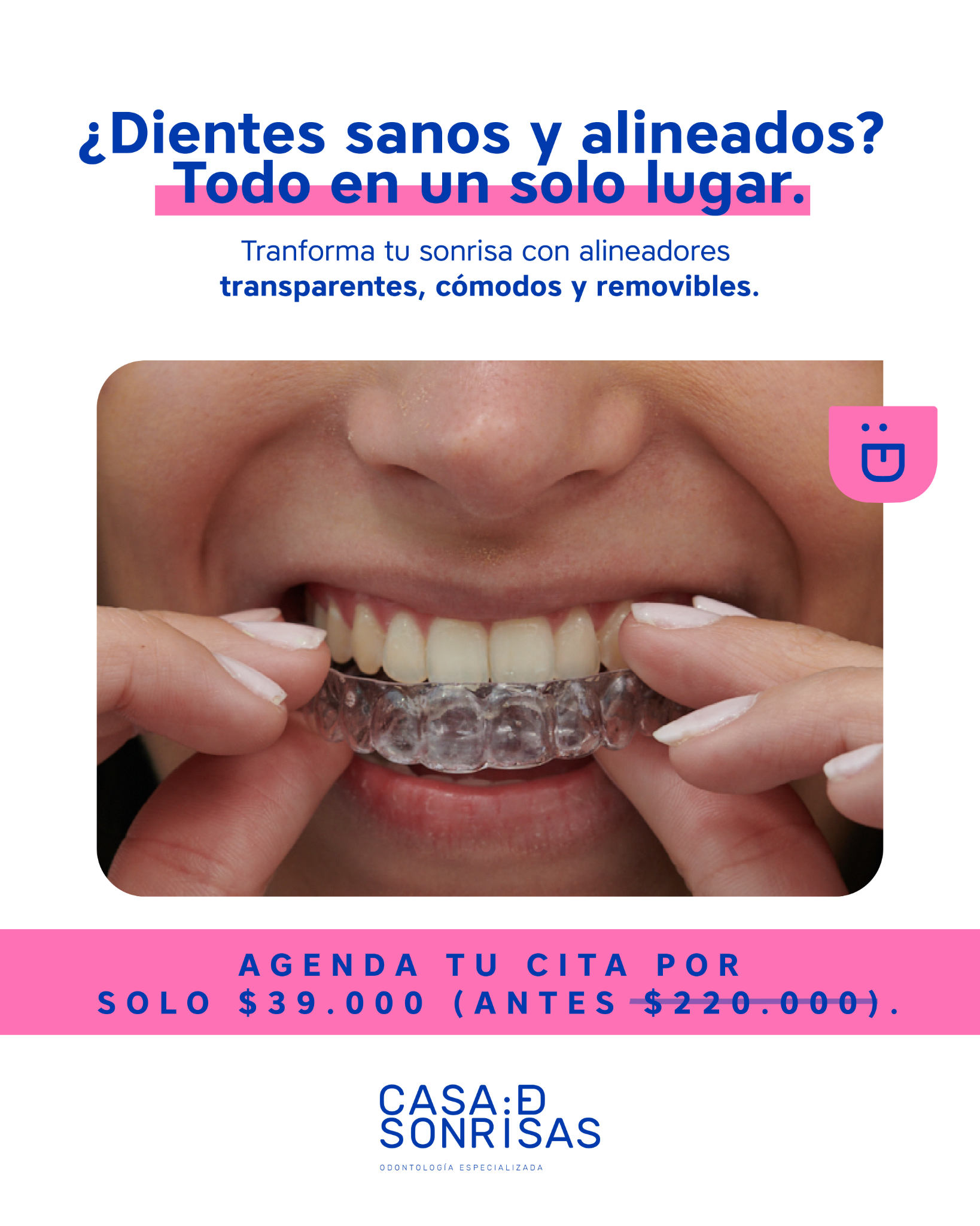 Casa de Sonrisas Colombia Facebook ad from Jul 16, 2026