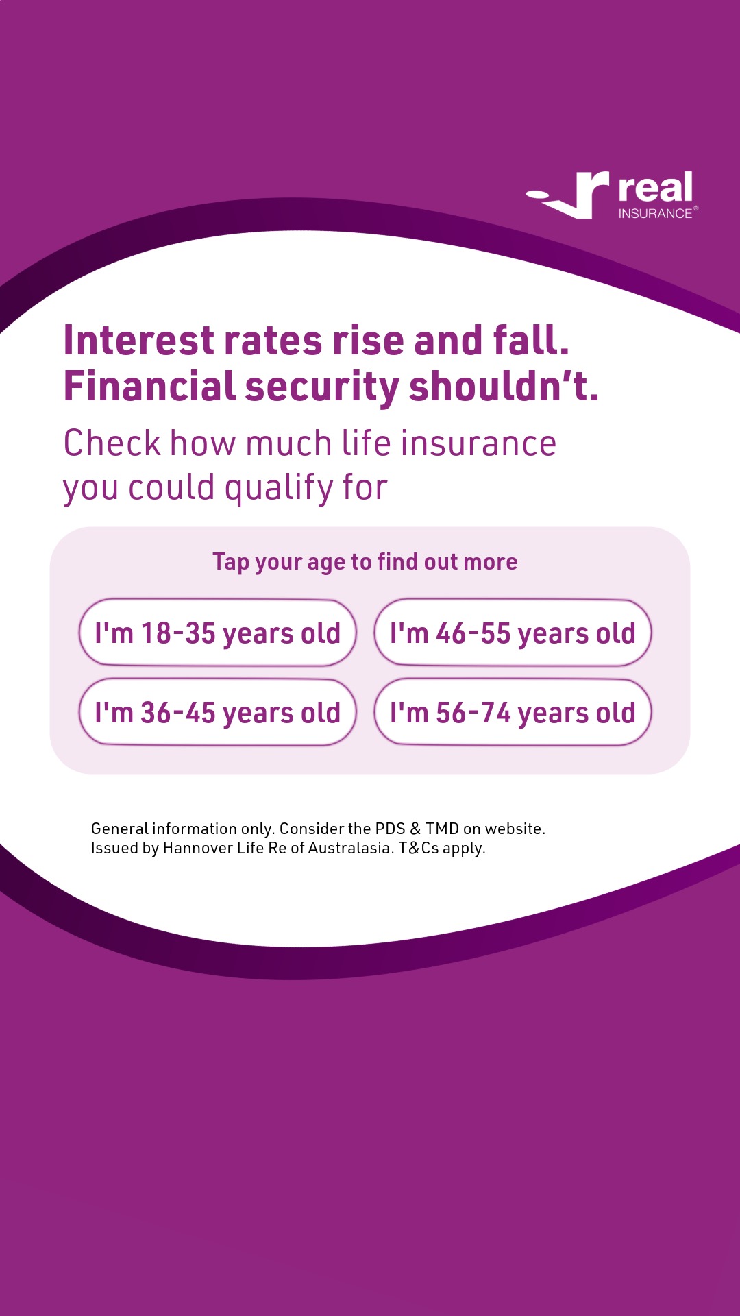 Real Insurance Facebook ad
