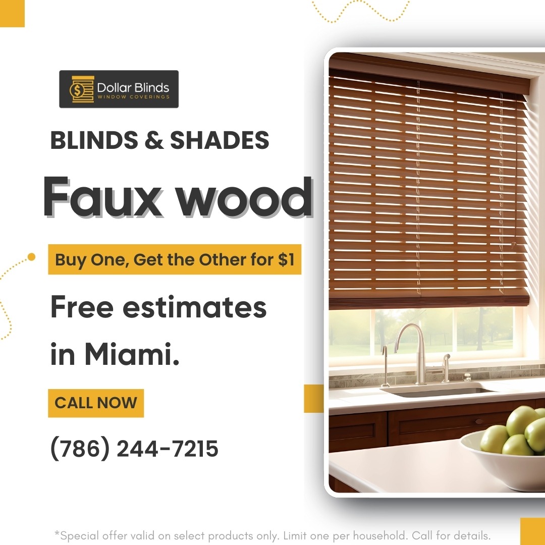 Dollar Blinds Facebook ad: Dollar Blinds offers a wide variety of high-quality…