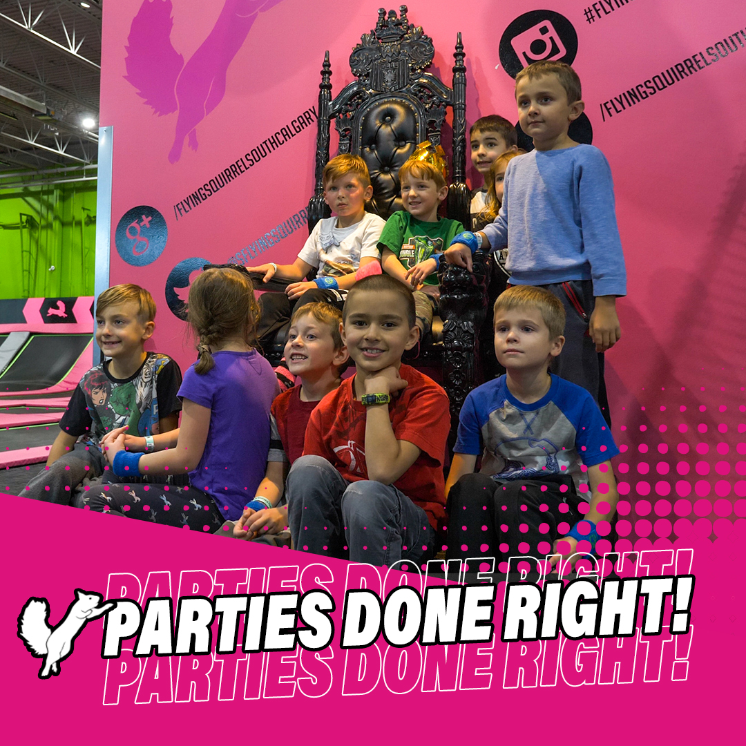 Flying Squirrel Chatham Facebook ad: Birthday Parties